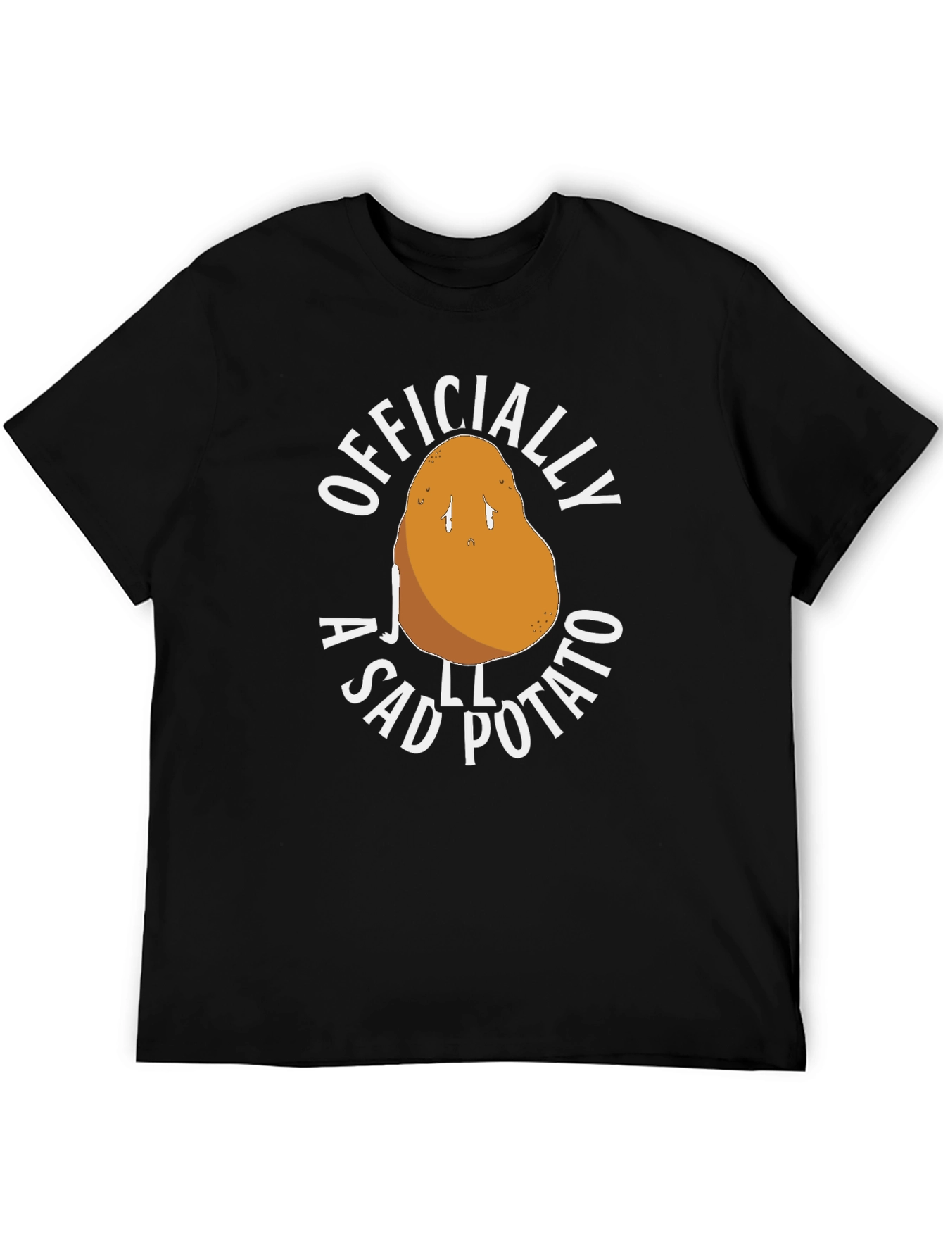 Officially A Sad Potato Funny Novelty T-Shirt