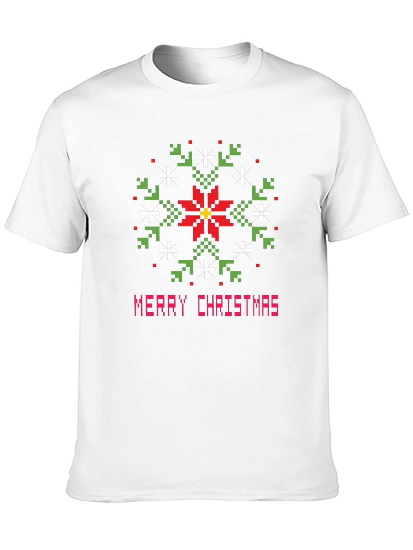 Pixelated Merry Christmas T-Shirt