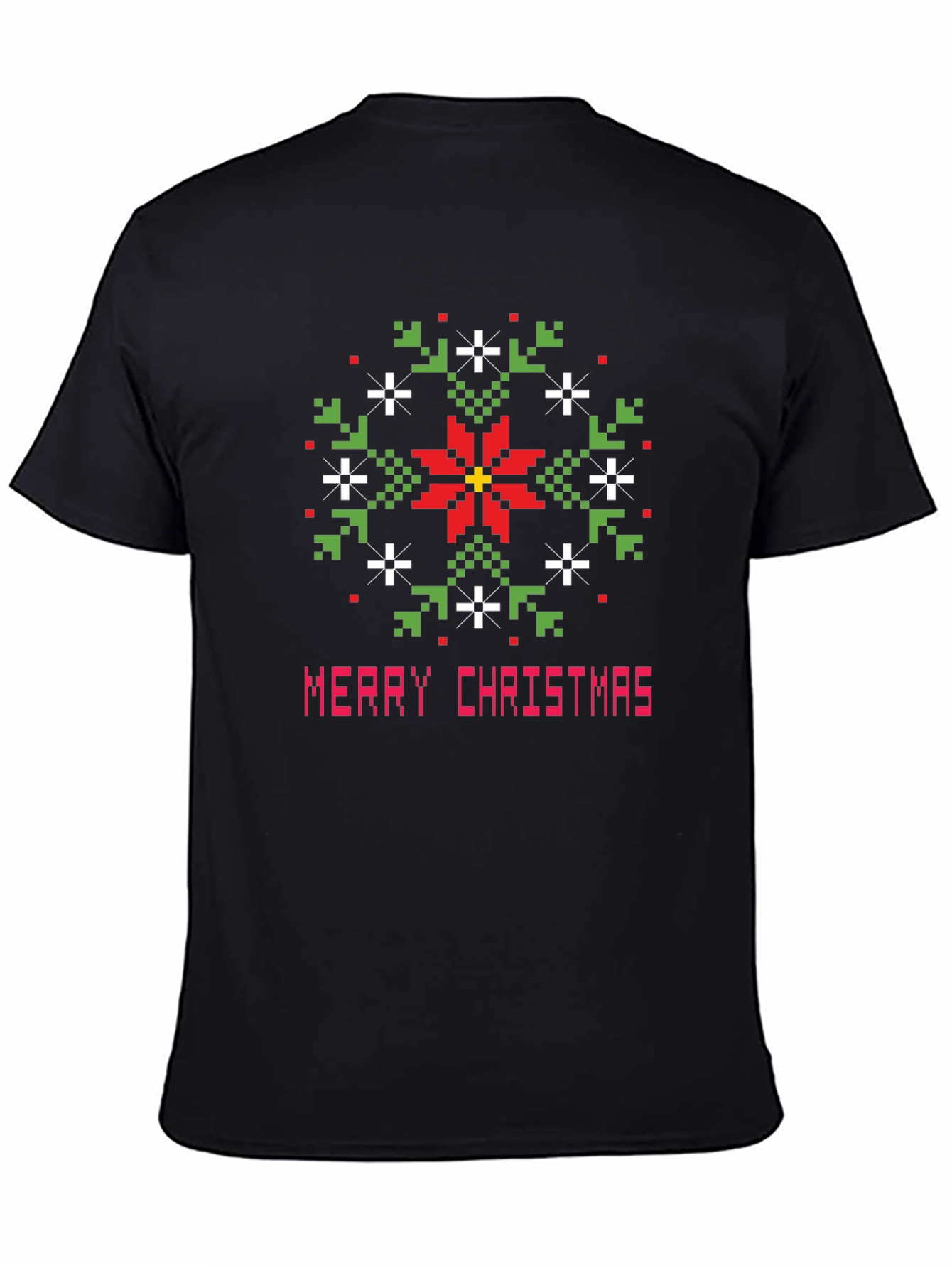Pixelated Merry Christmas T-Shirt