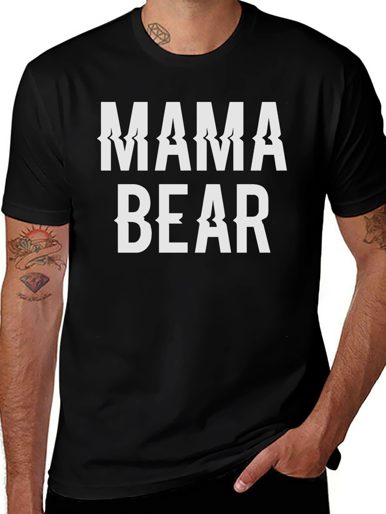Mama Bear Graphic Tee -  Stylish Comfort