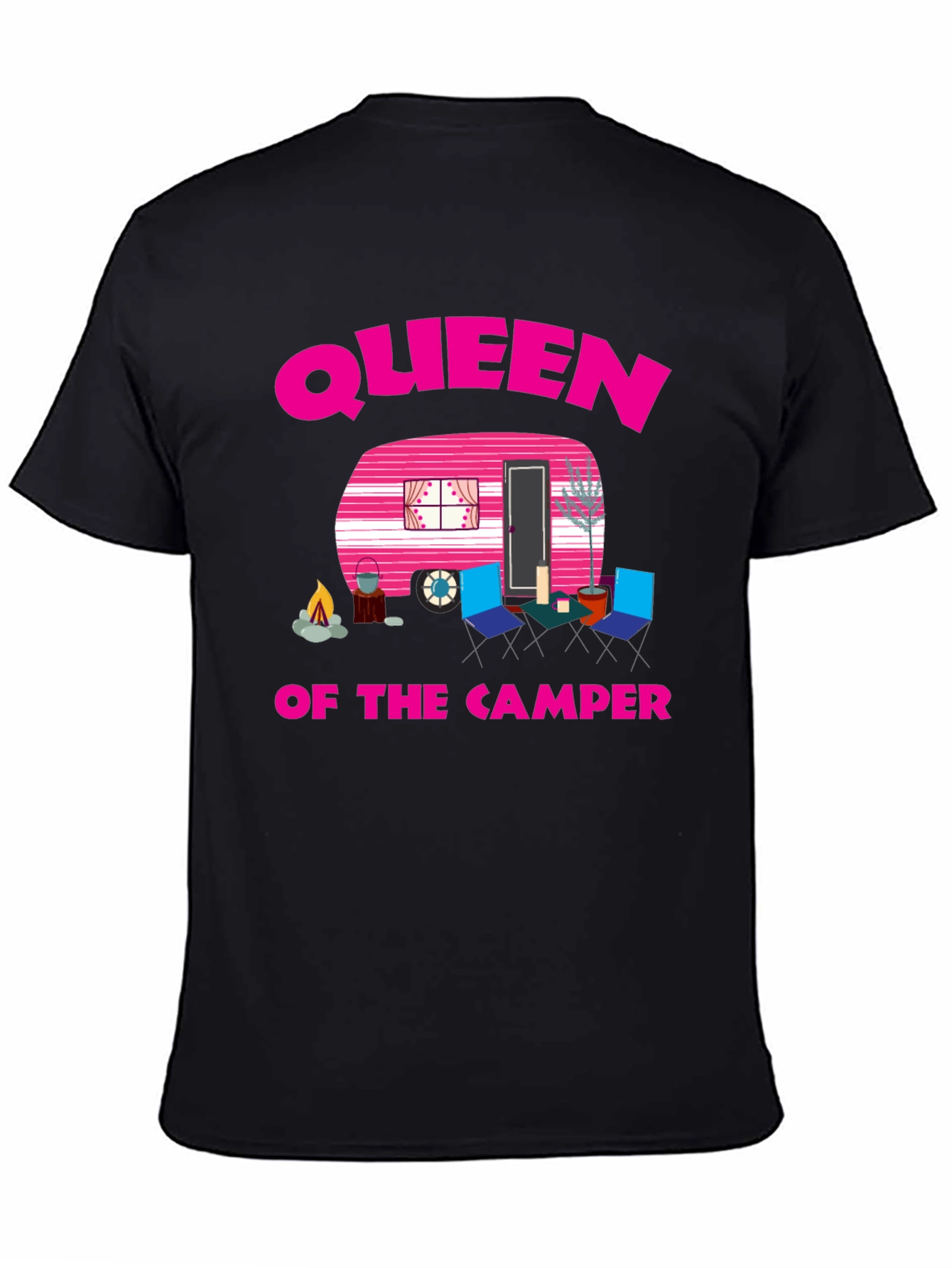 Queen of the Camper Graphic Tee - Camping Lover