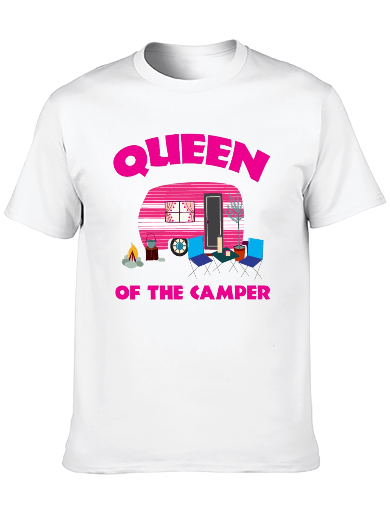 Queen of the Camper Graphic Tee - Camping Lover