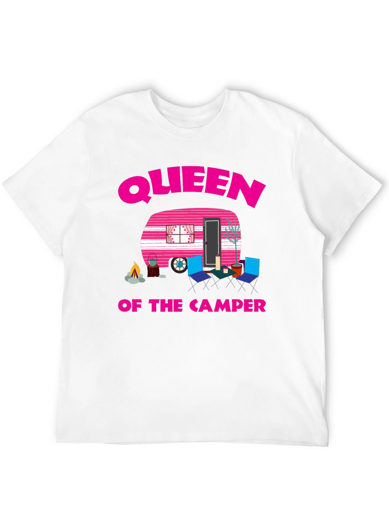 Queen of the Camper Graphic Tee - Camping Lover