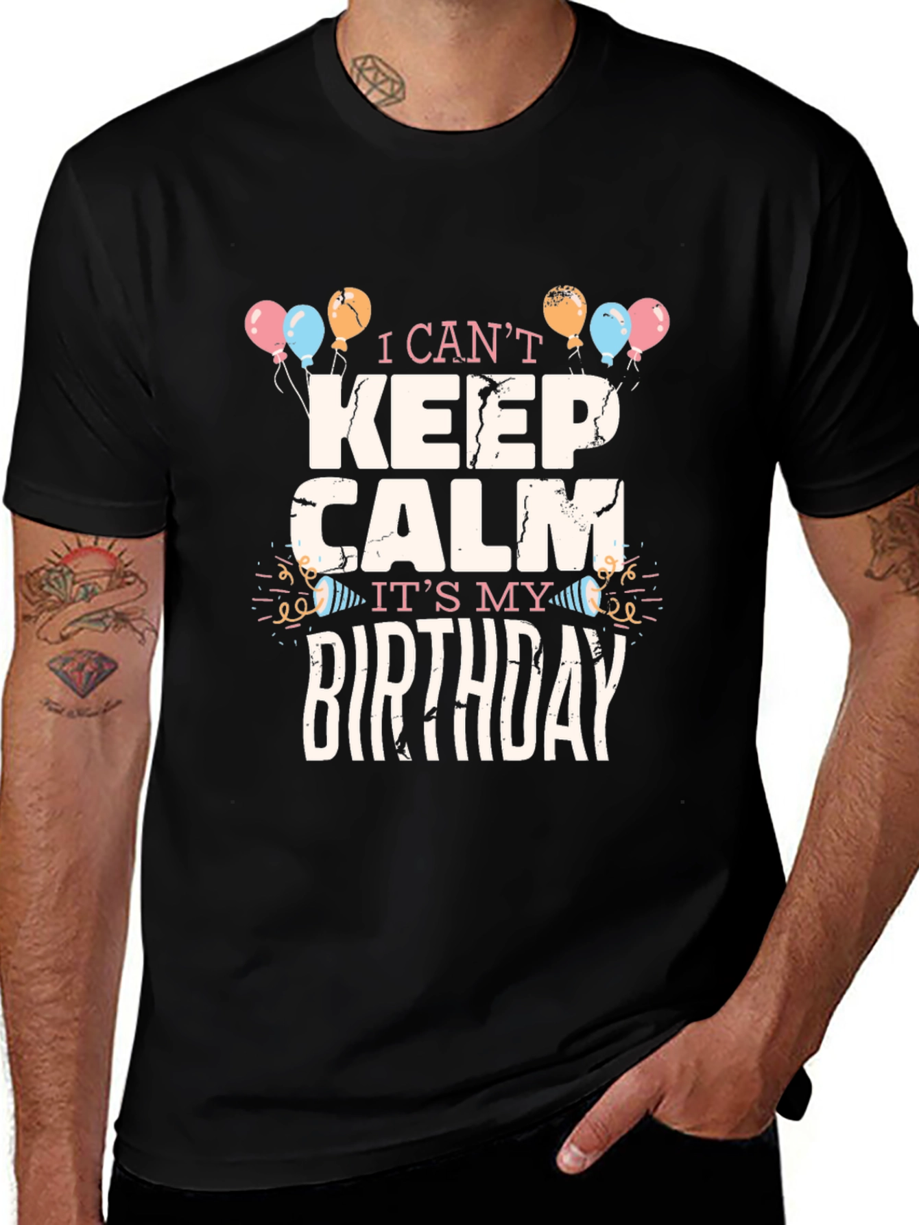 Birthday Celebration T-Shirt - I Cant Keep Calm