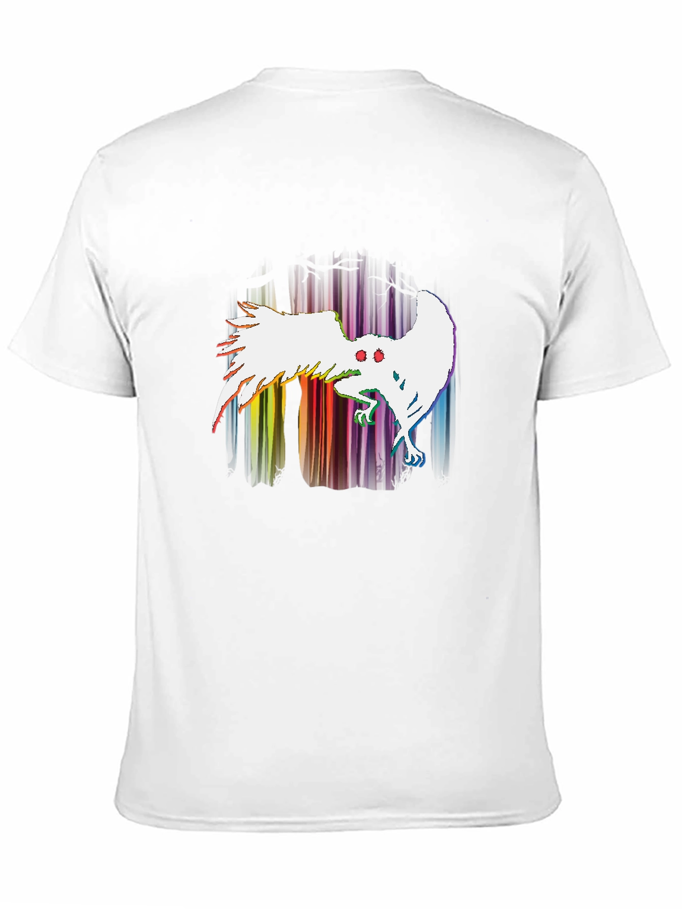 Rainbow Mothman T-Shirt - Cryptid Tee