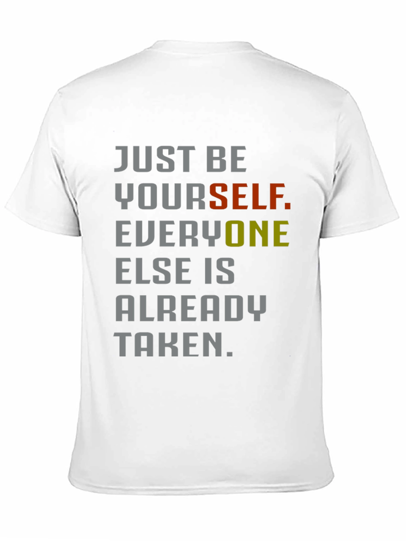 Just Be Yourself Graphic Tee - Inspirational Style