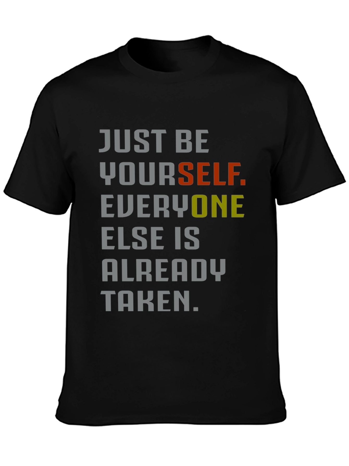 Just Be Yourself Graphic Tee - Inspirational Style
