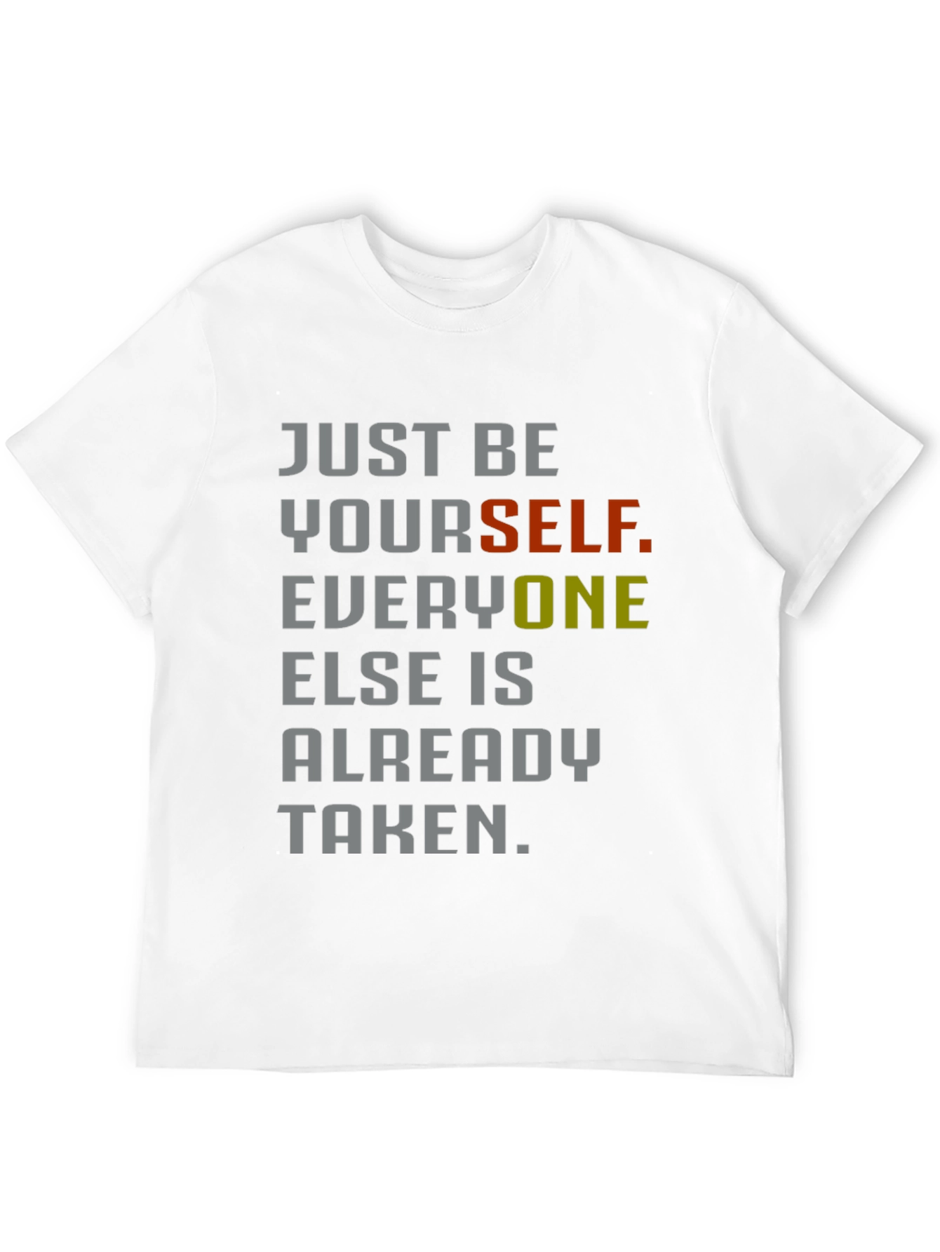 Just Be Yourself Graphic Tee - Inspirational Style