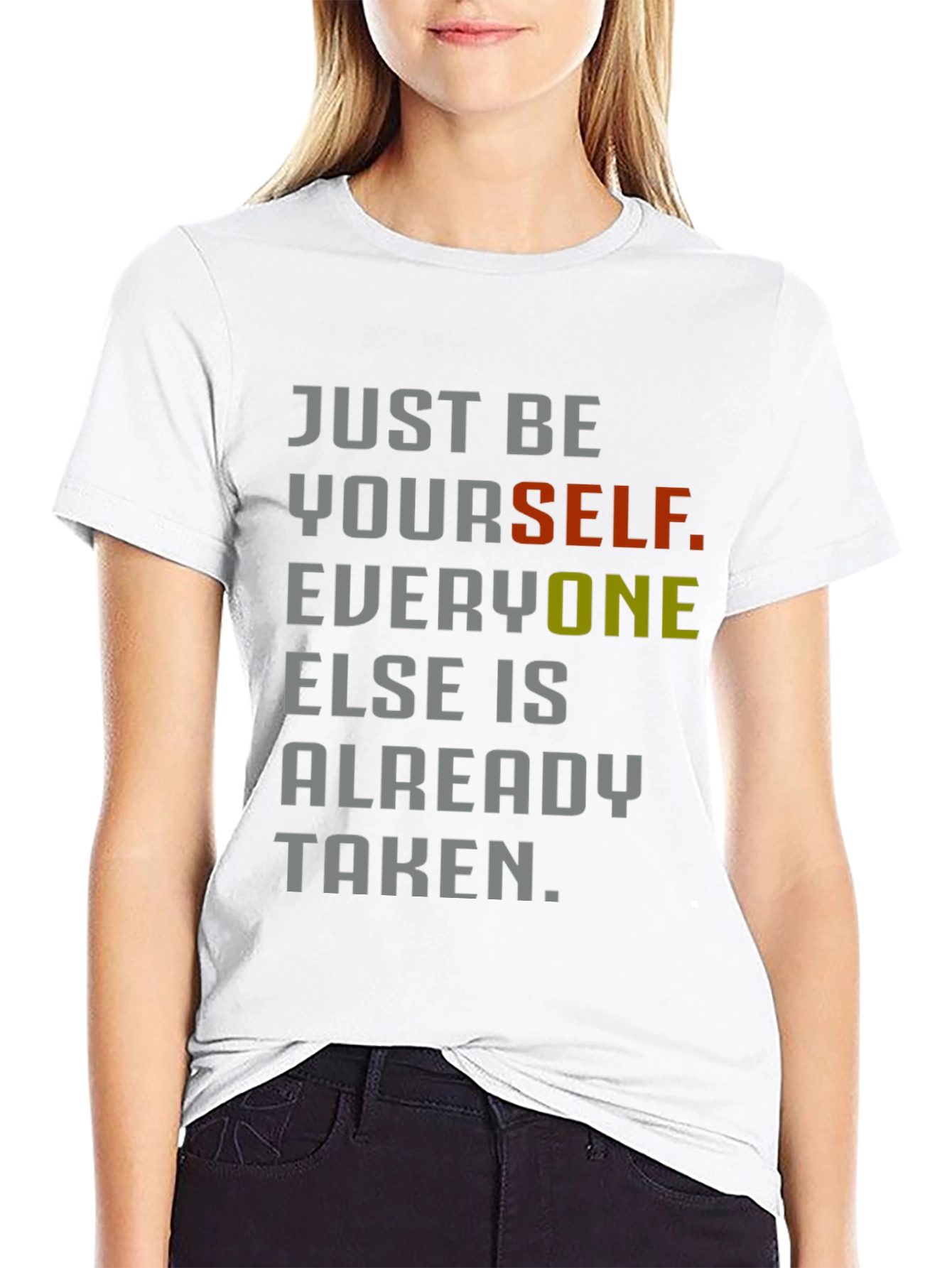 Just Be Yourself Graphic Tee - Inspirational Style