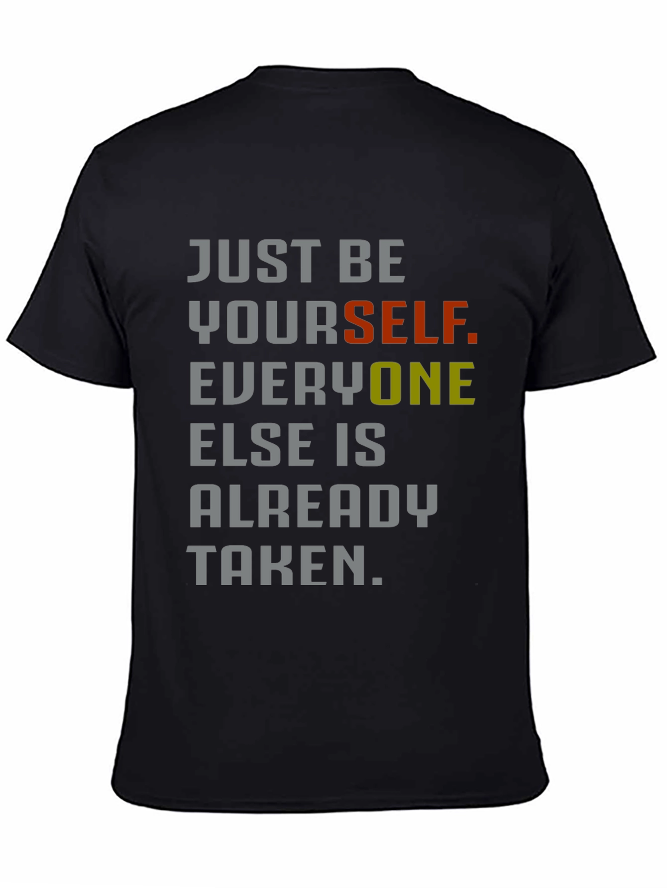 Just Be Yourself Graphic Tee - Inspirational Style