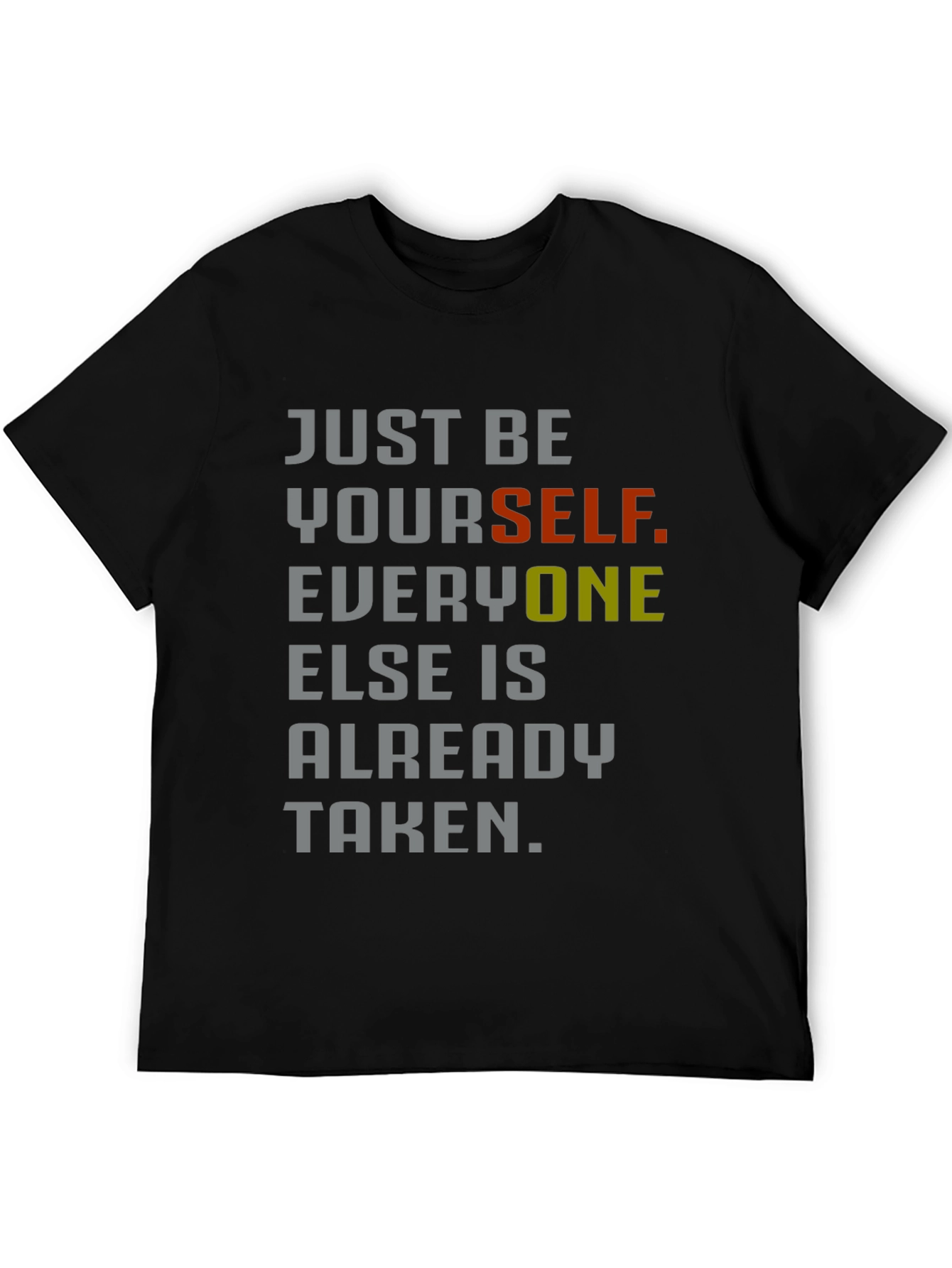 Just Be Yourself Graphic Tee - Inspirational Style