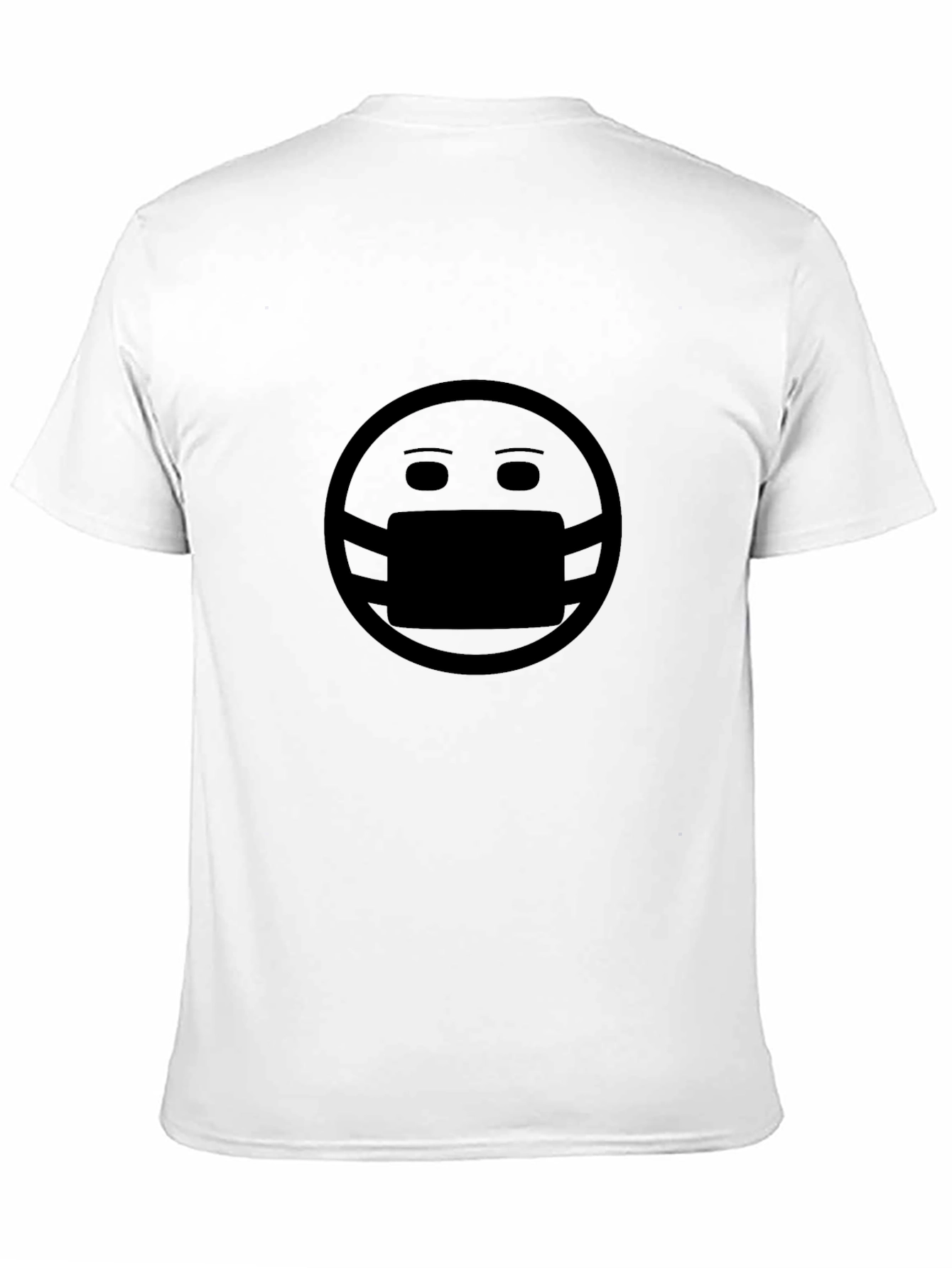 Masked Face Graphic Tee - Trendy & Comfortable