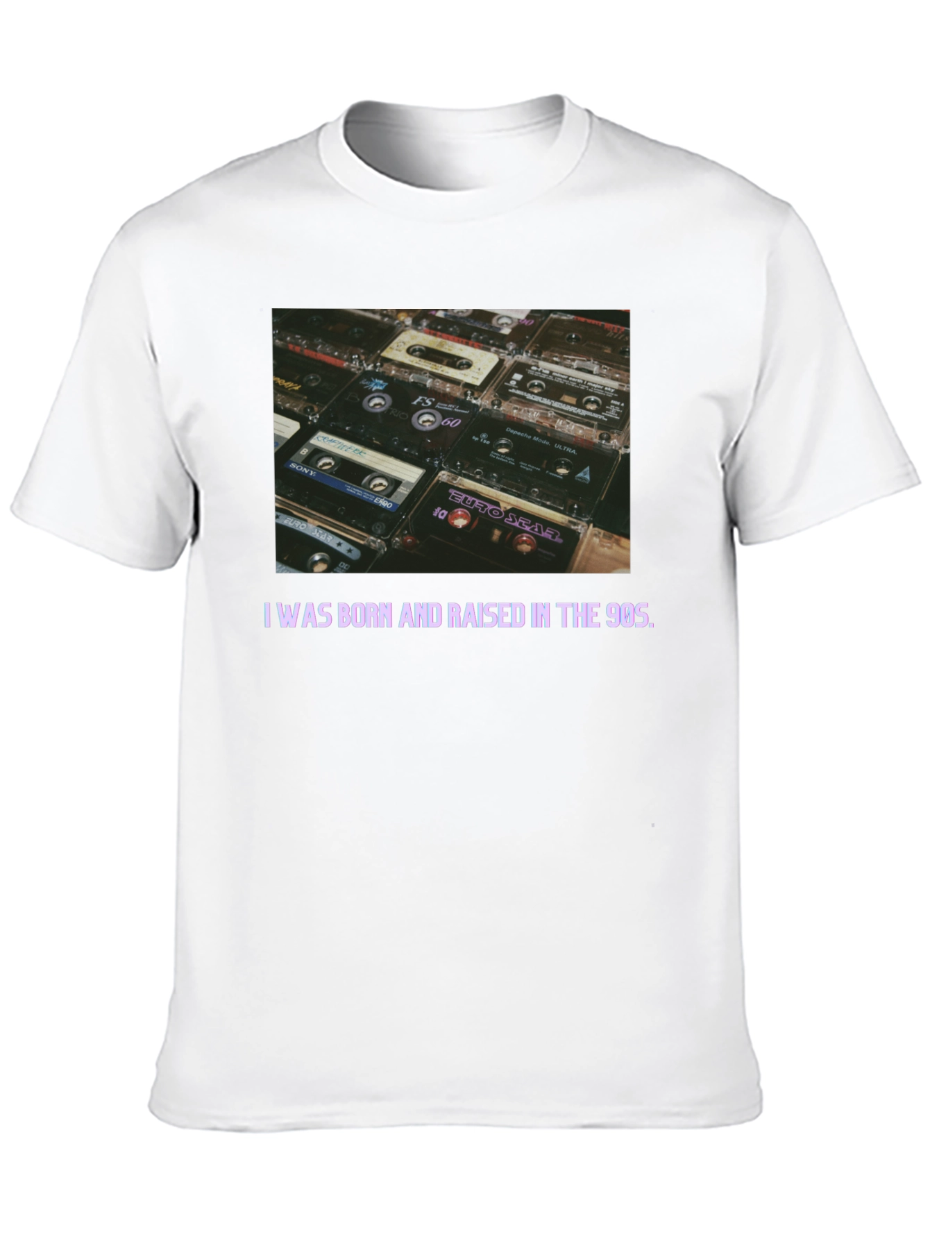 90s Cassette Tape Black T-Shirt