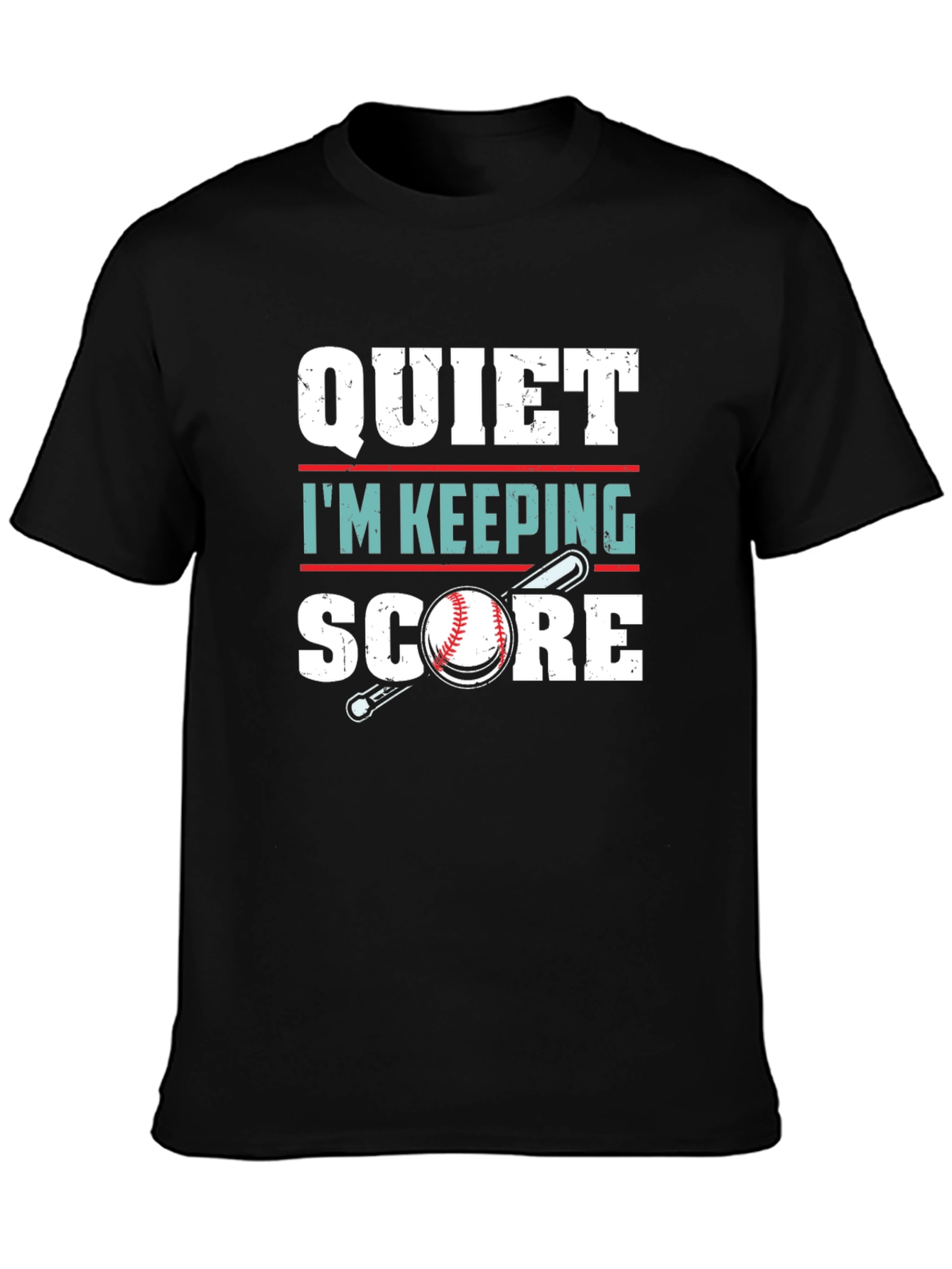 Quiet Im Keeping Score Baseball T-Shirt