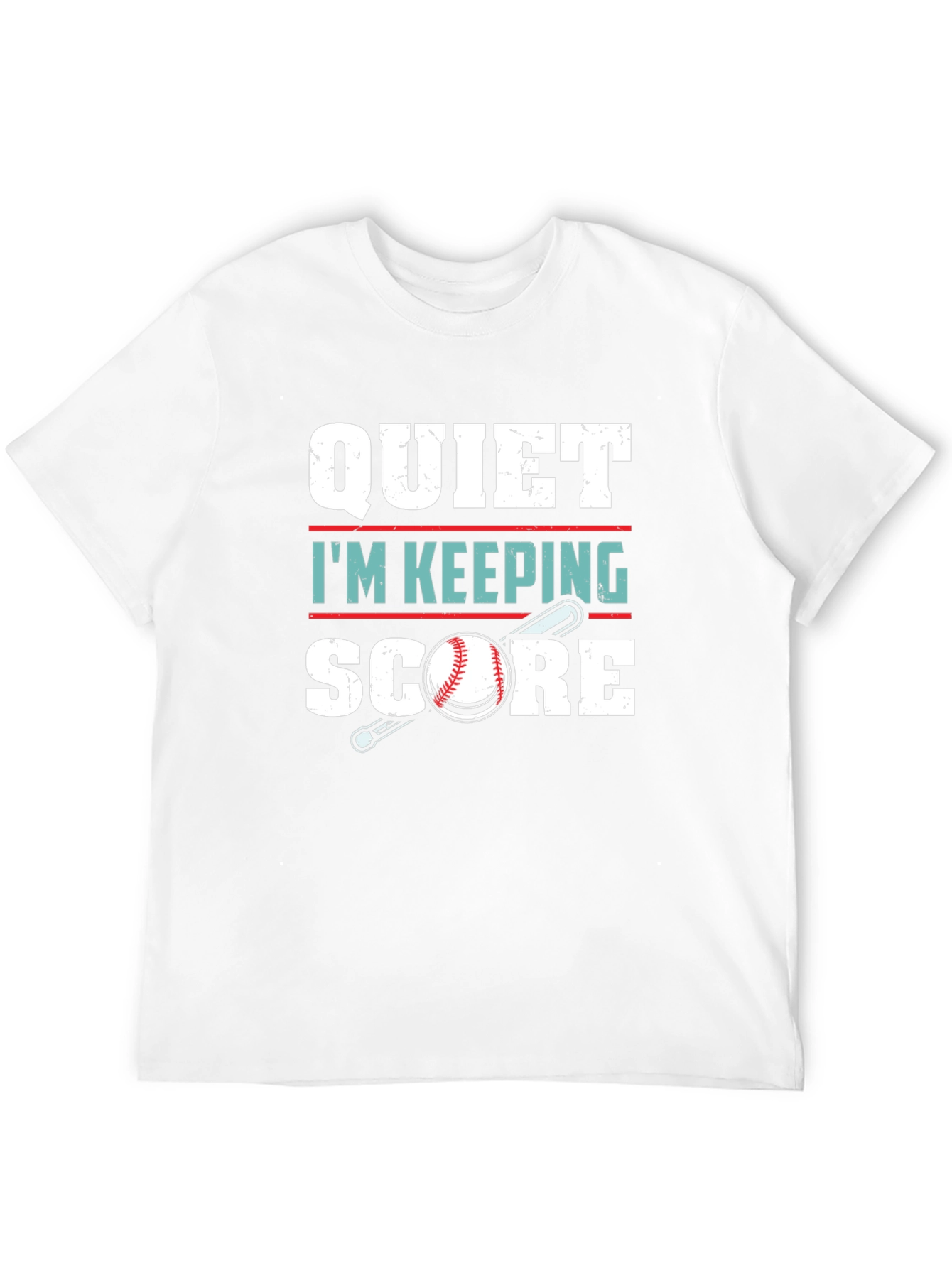 Quiet Im Keeping Score Baseball T-Shirt