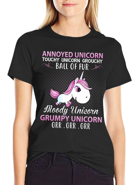 Annoyed Unicorn Graphic T-Shirt
