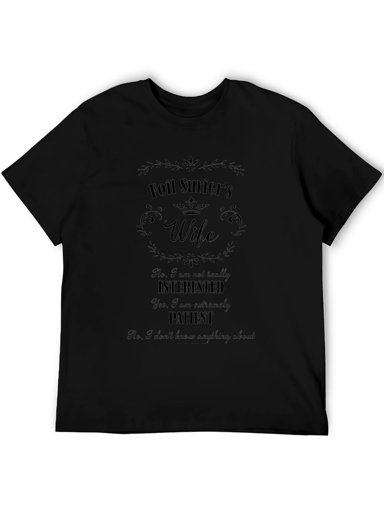 Foil Surfers Wife Graphic Tee - Humorous Gift