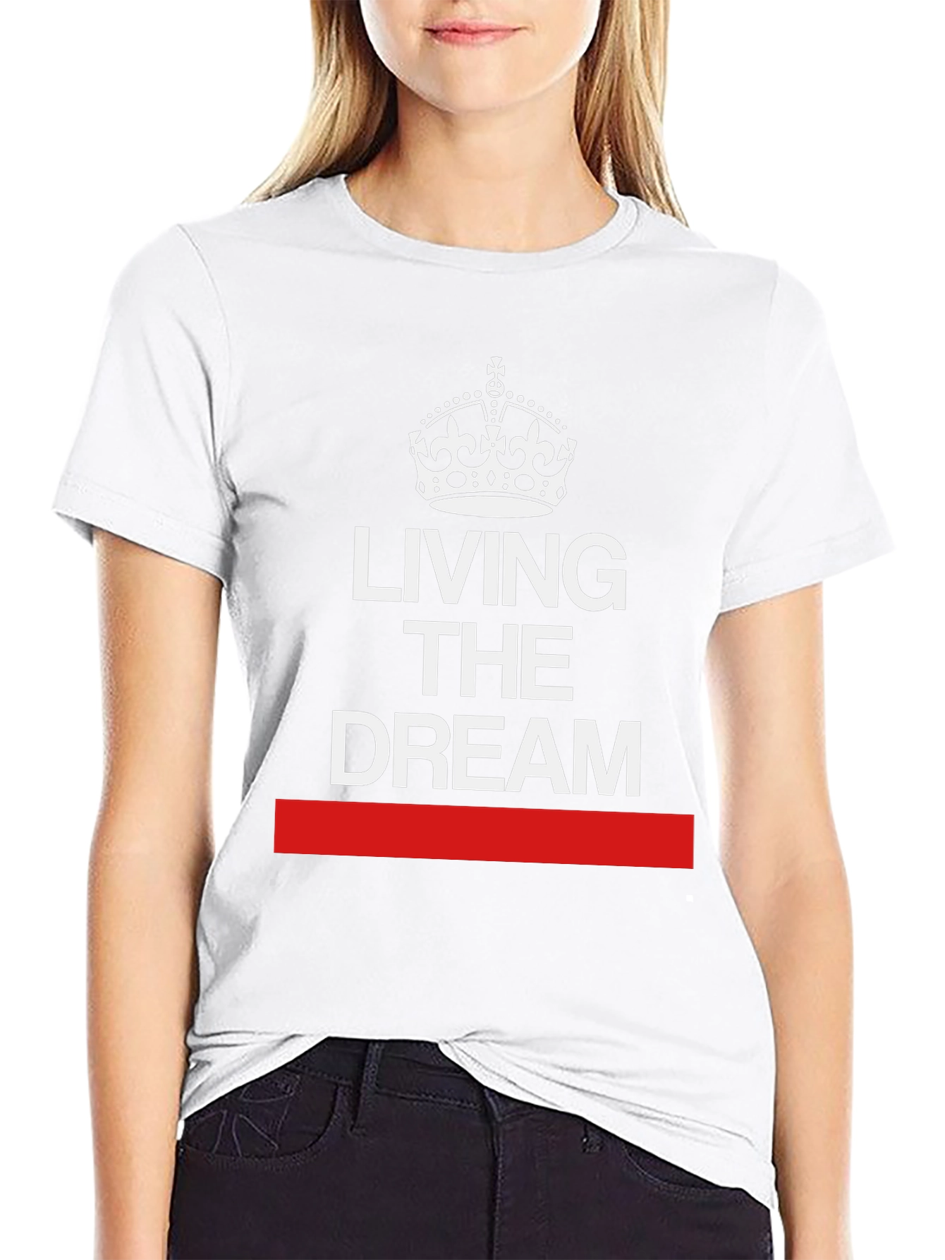 Living the Dream T-Shirt - Crown Graphic Tee