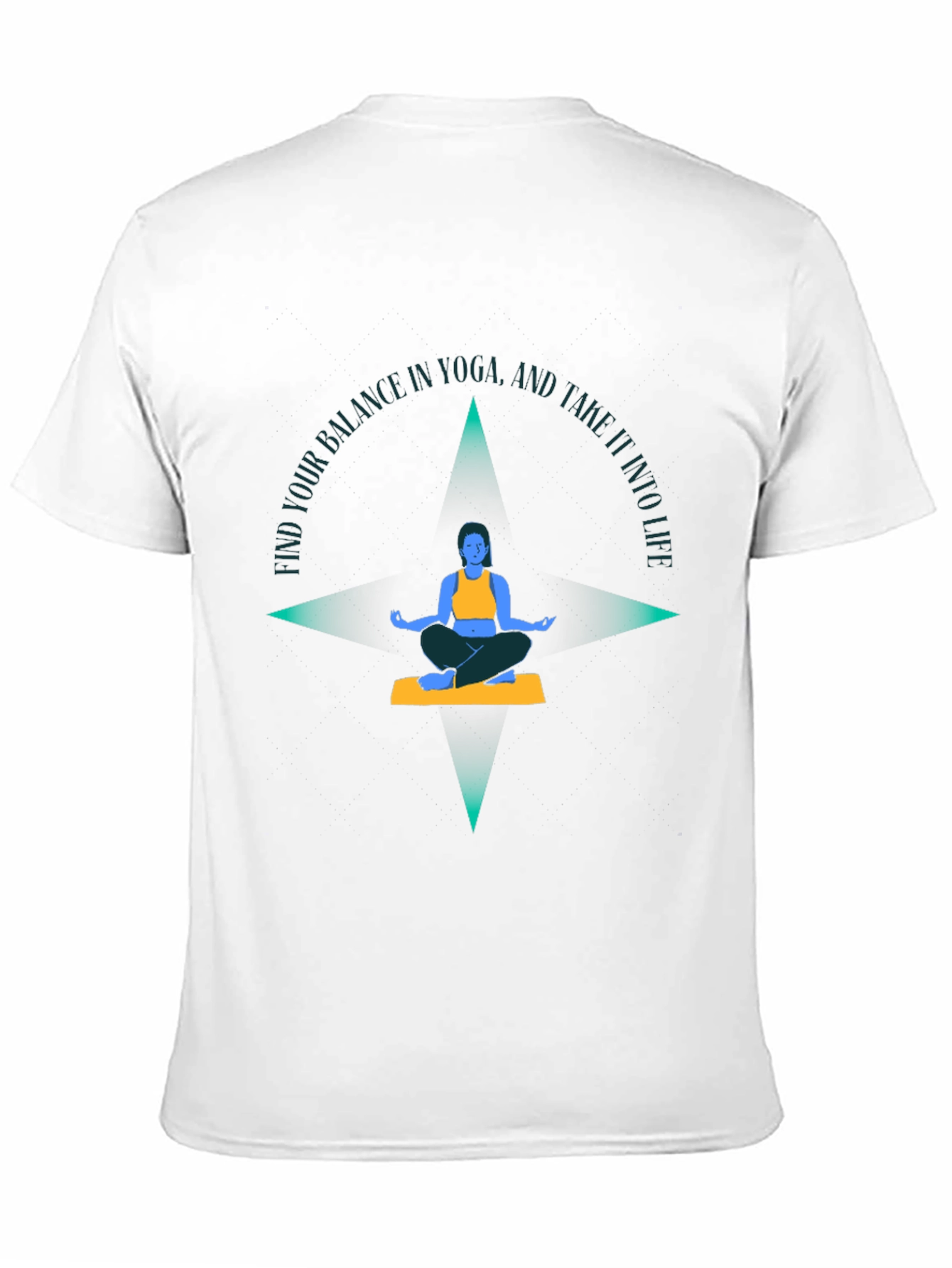 Yoga Balance Graphic Tee - Find Your Balance