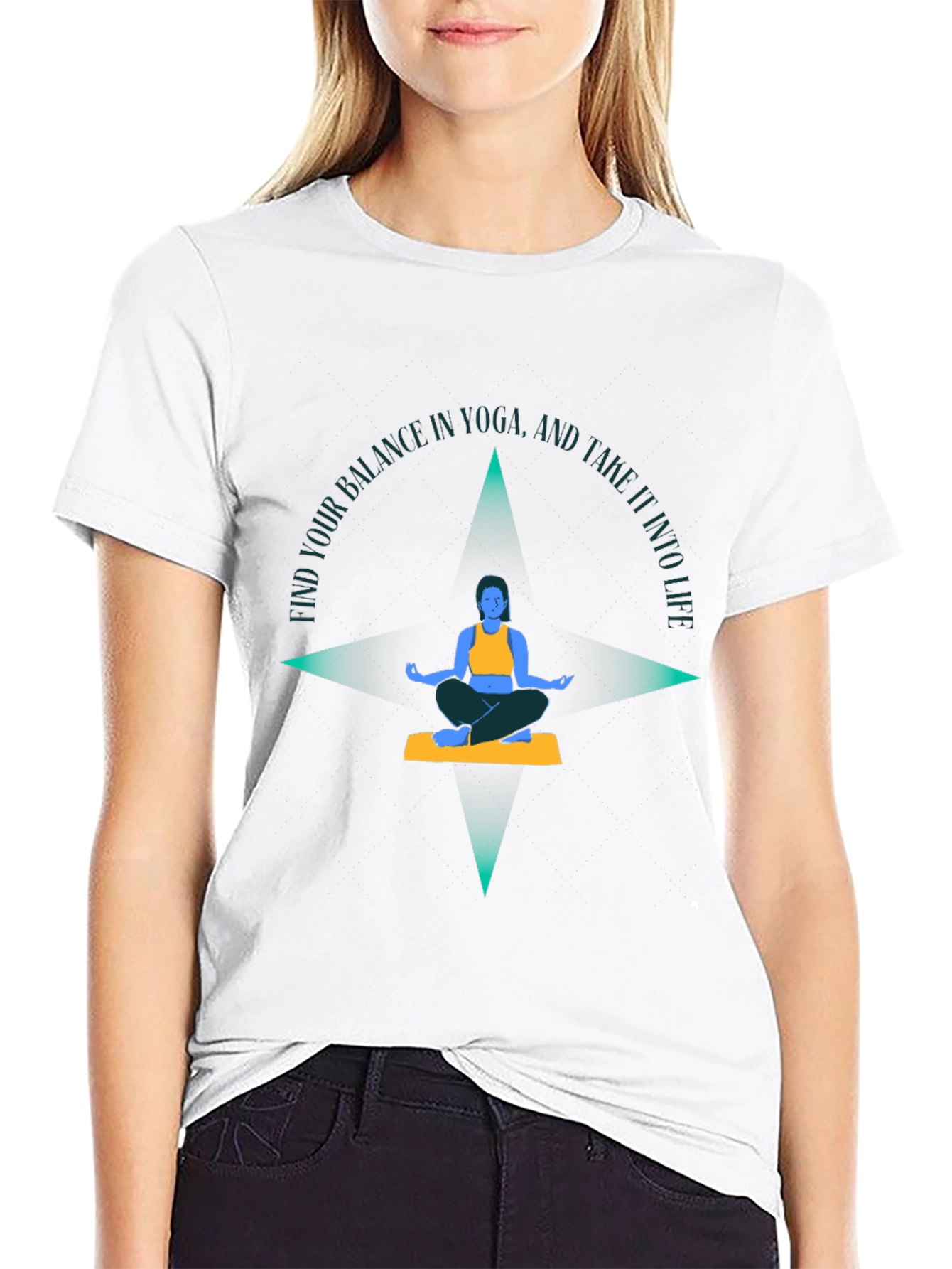Yoga Balance Graphic Tee - Find Your Balance
