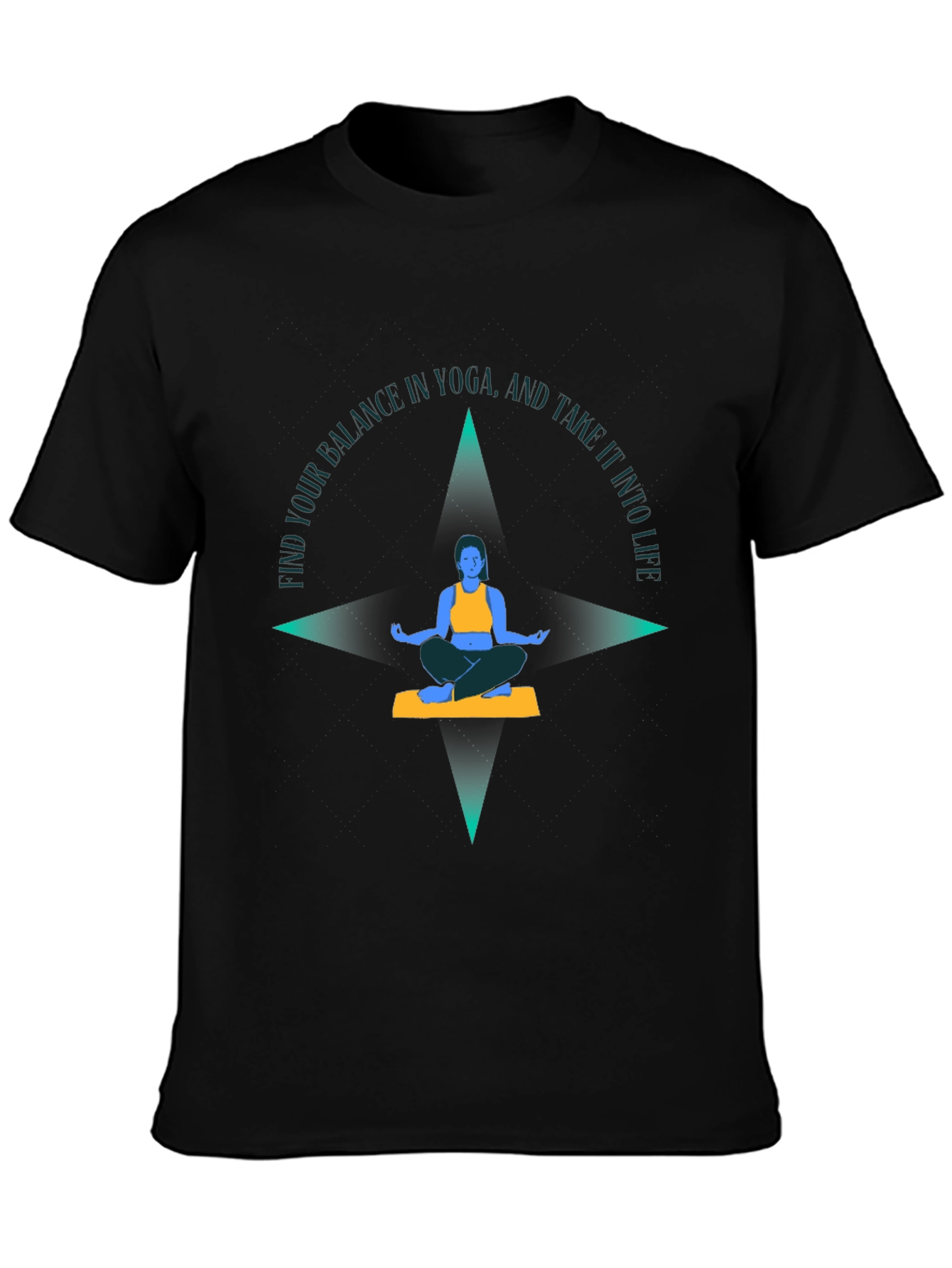 Yoga Balance Graphic Tee - Find Your Balance