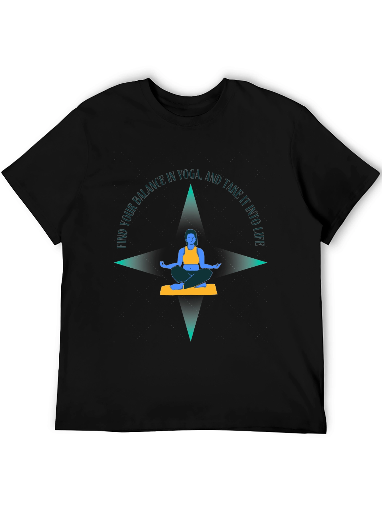 Yoga Balance Graphic Tee - Find Your Balance