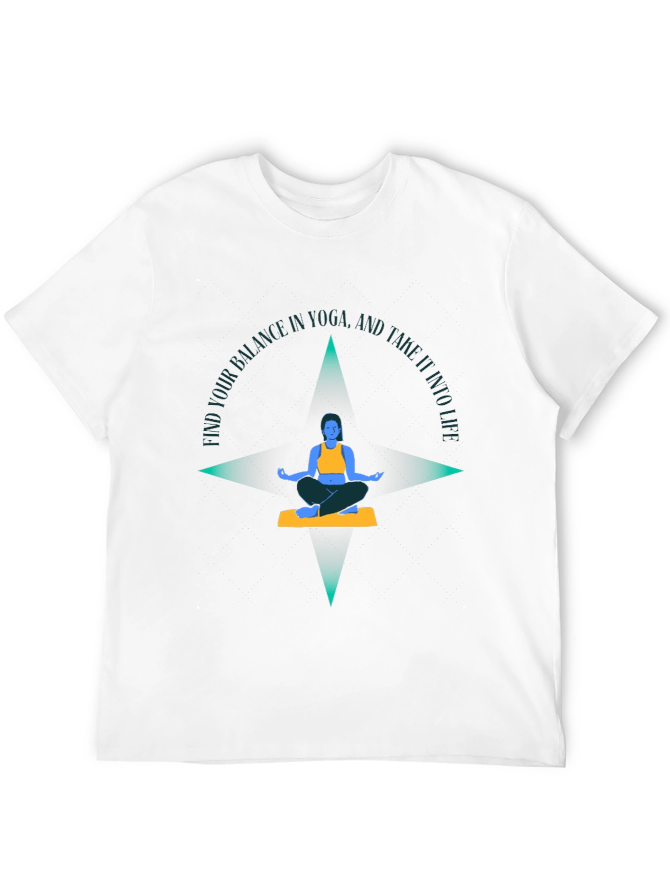 Yoga Balance Graphic Tee - Find Your Balance