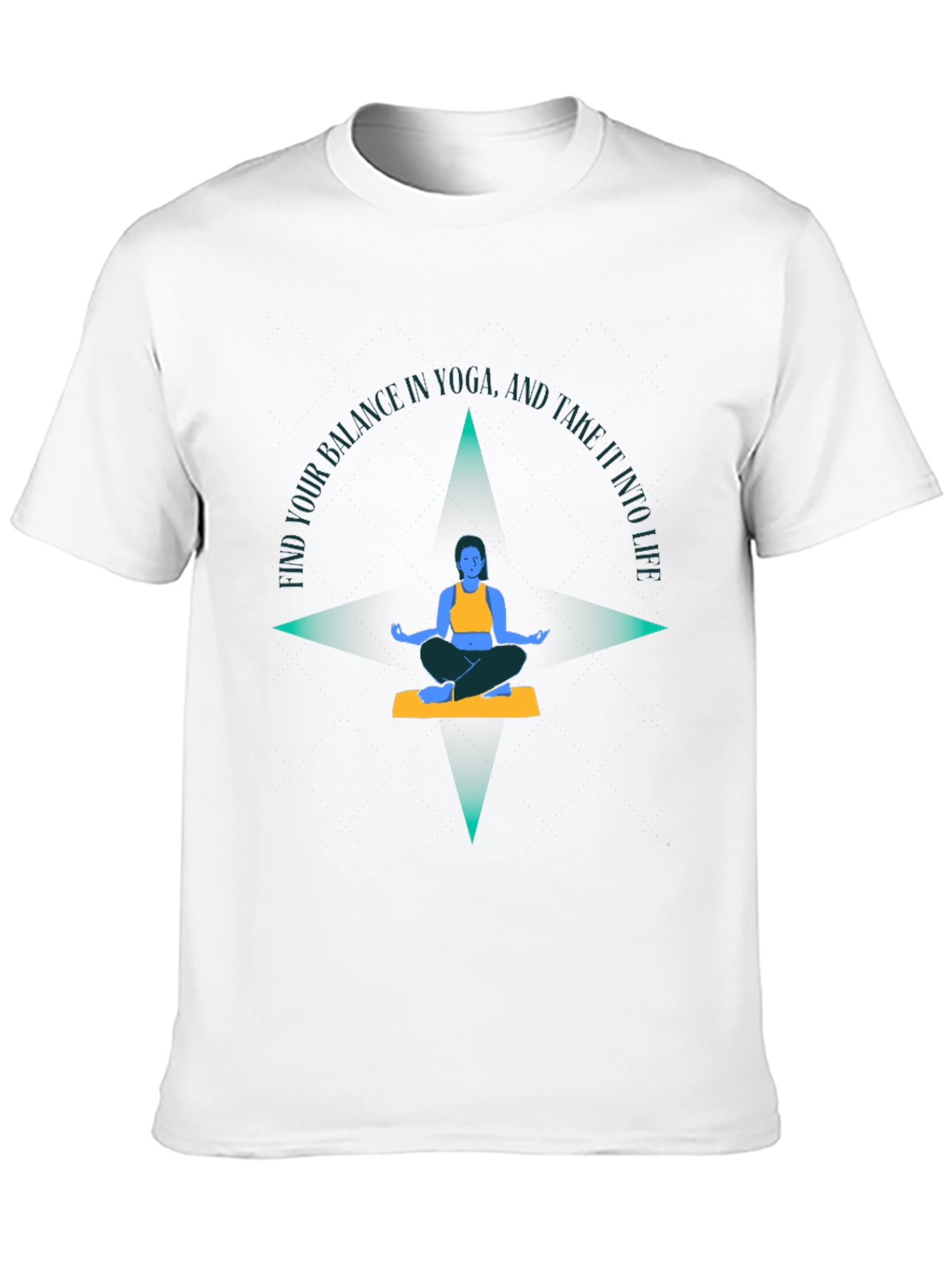 Yoga Balance Graphic Tee - Find Your Balance