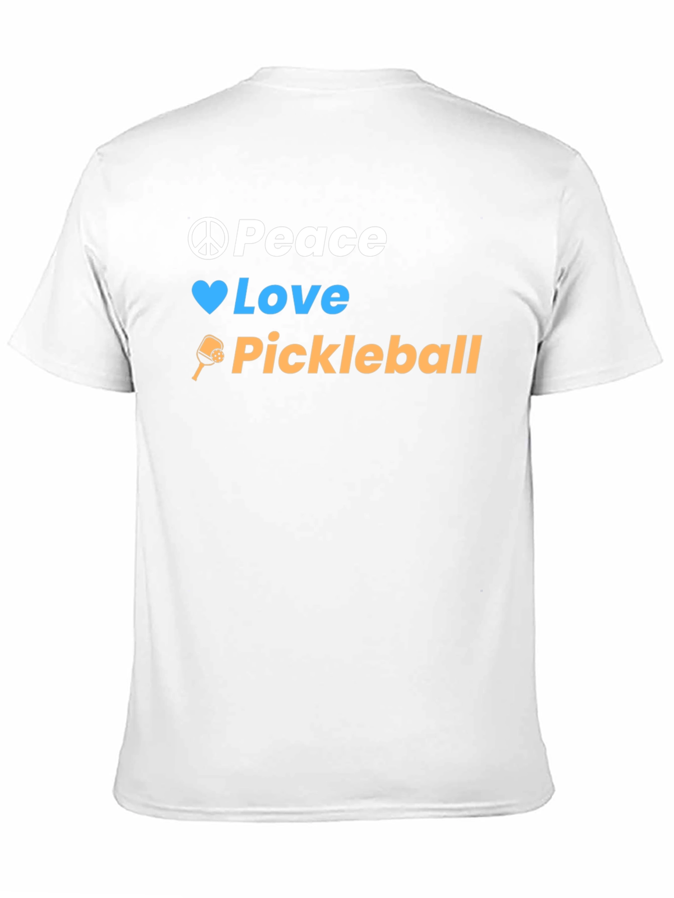 Peace Love Pickleball Black T-Shirt