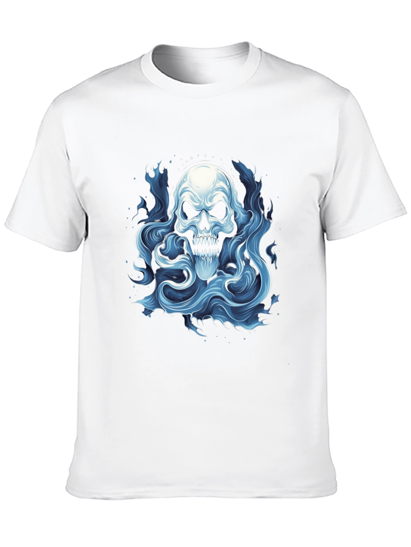 Skull Ghost Graphic T-Shirt