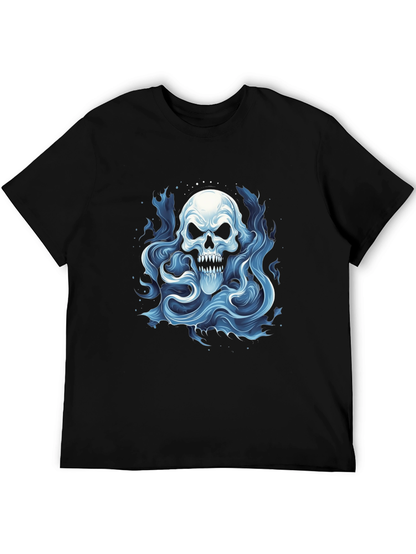 Skull Ghost Graphic T-Shirt