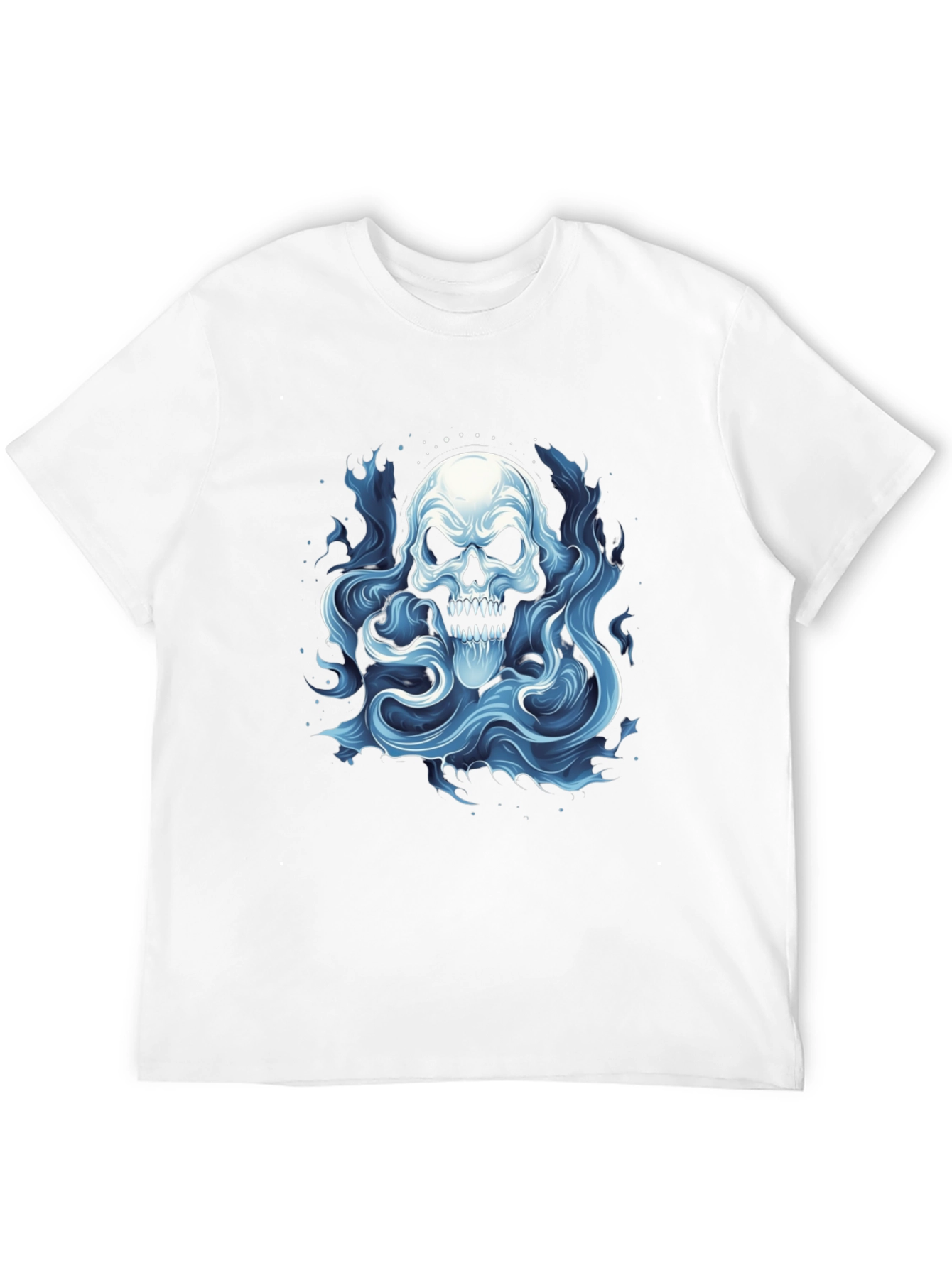 Skull Ghost Graphic T-Shirt