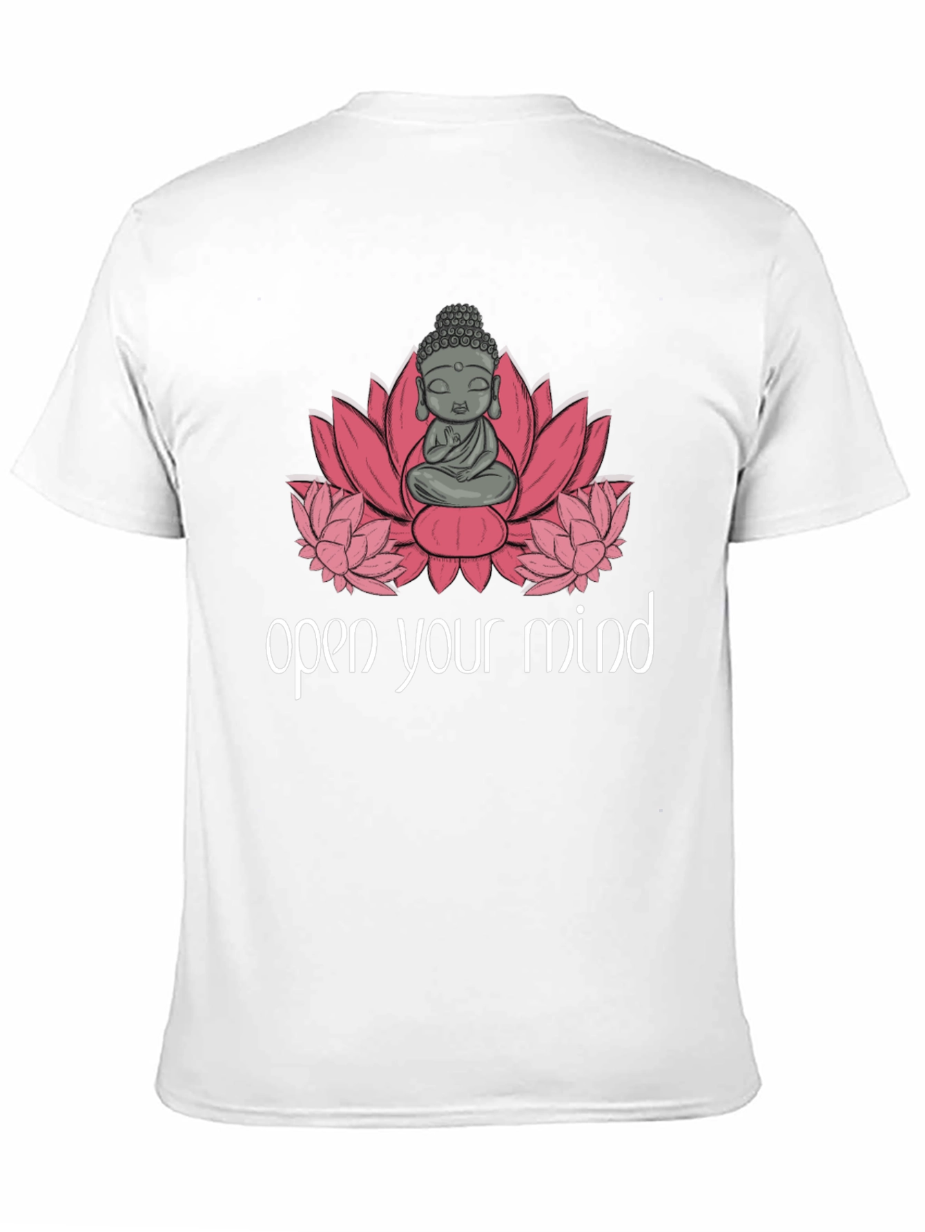 Open Your Mind Buddha Graphic T-Shirt