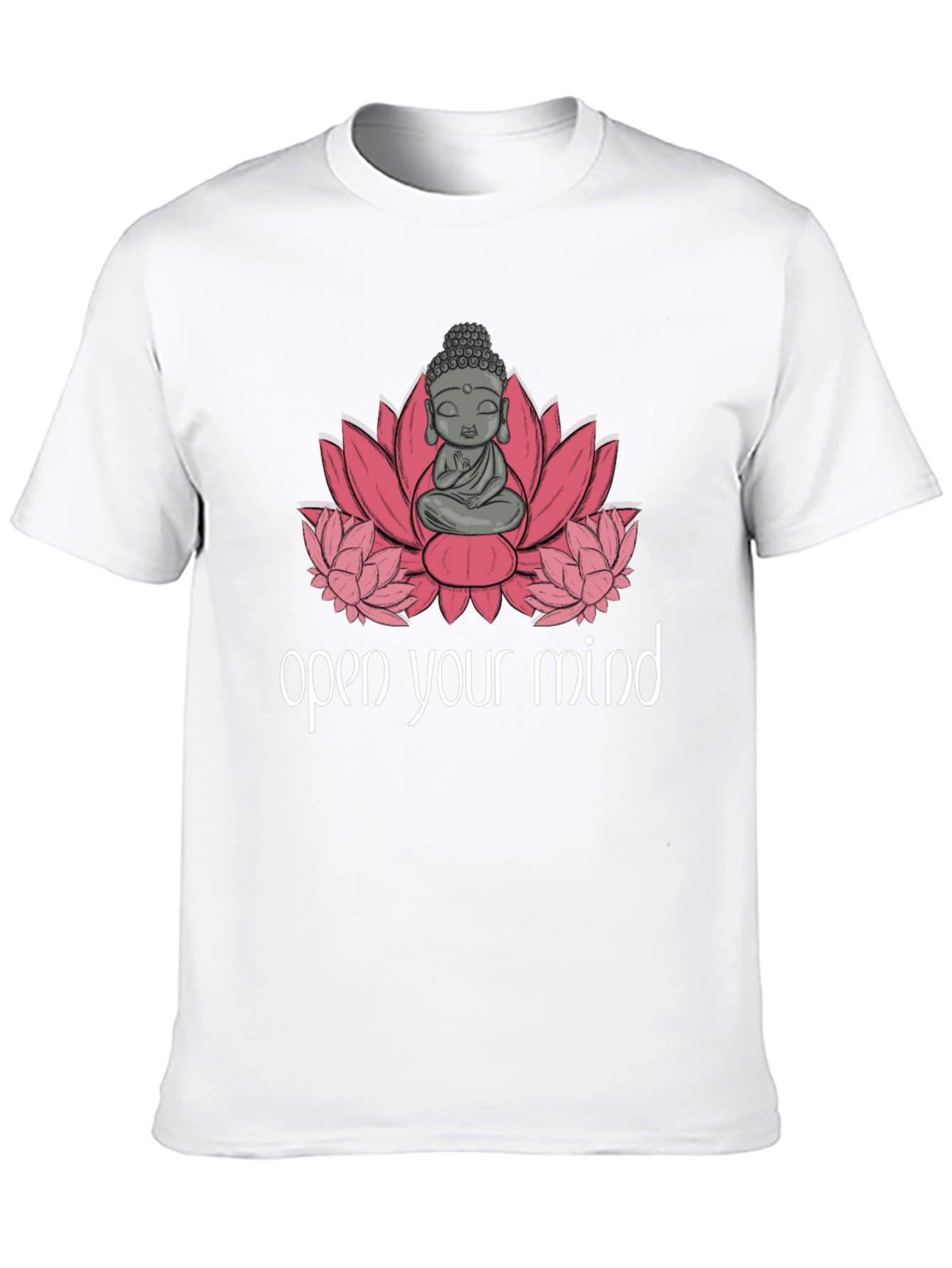 Open Your Mind Buddha Graphic T-Shirt