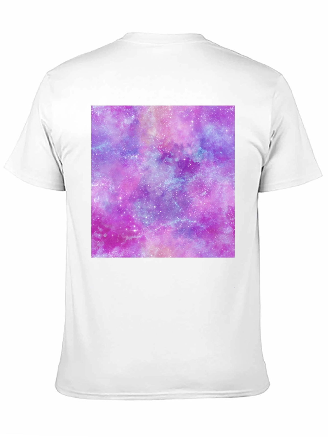 Galaxy Print Tee - Trendy Crew Neck T-Shirt