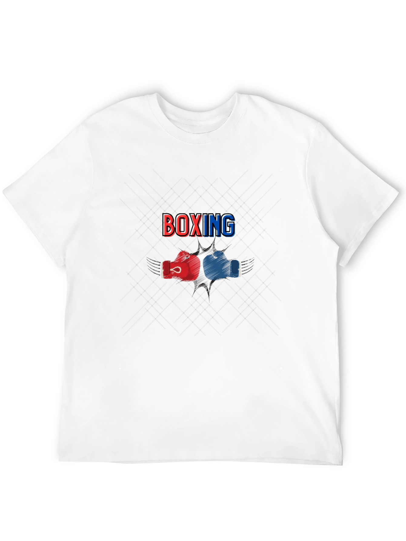 Boxing Graphic Print Black T-Shirt