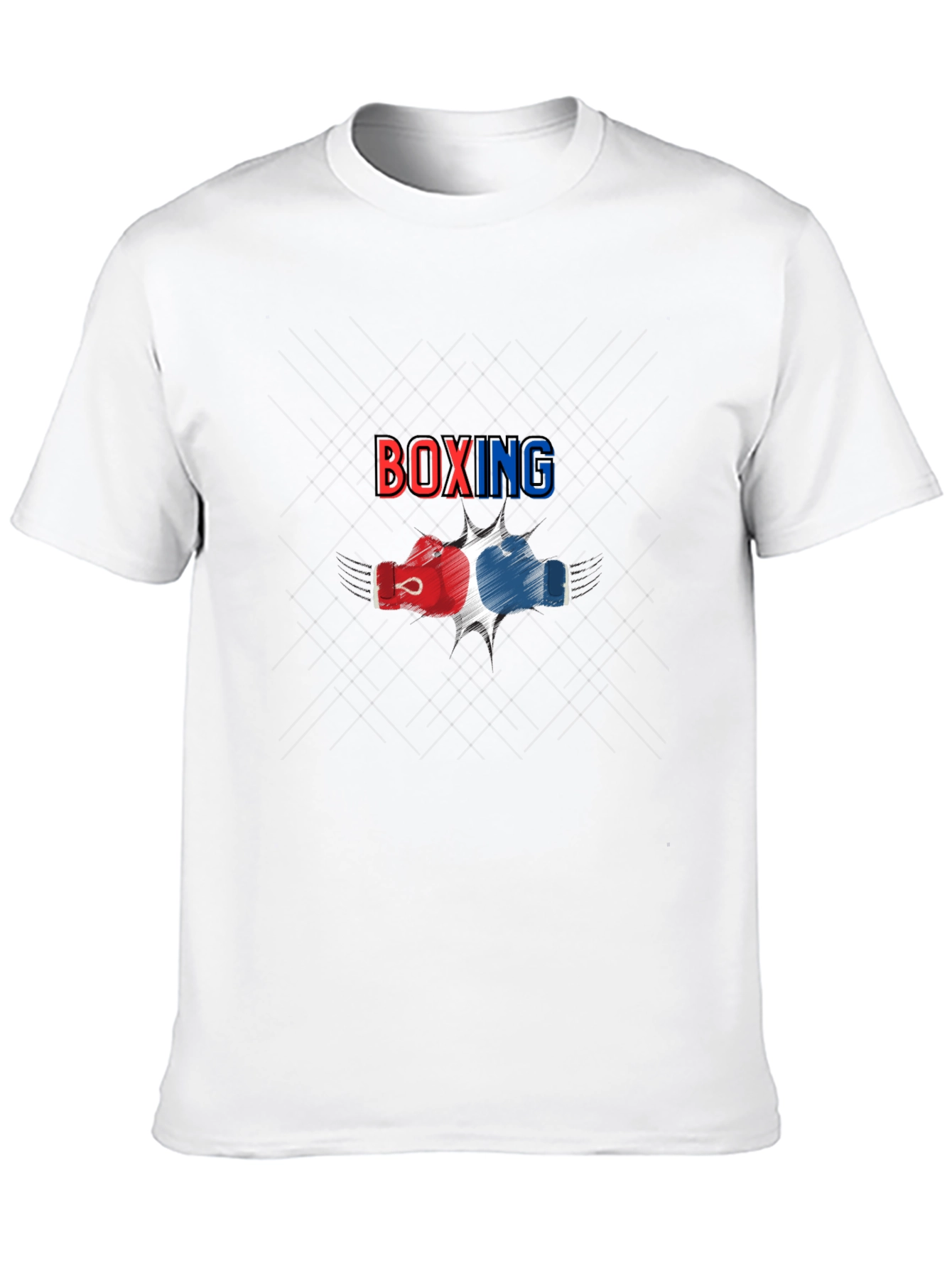 Boxing Graphic Print Black T-Shirt