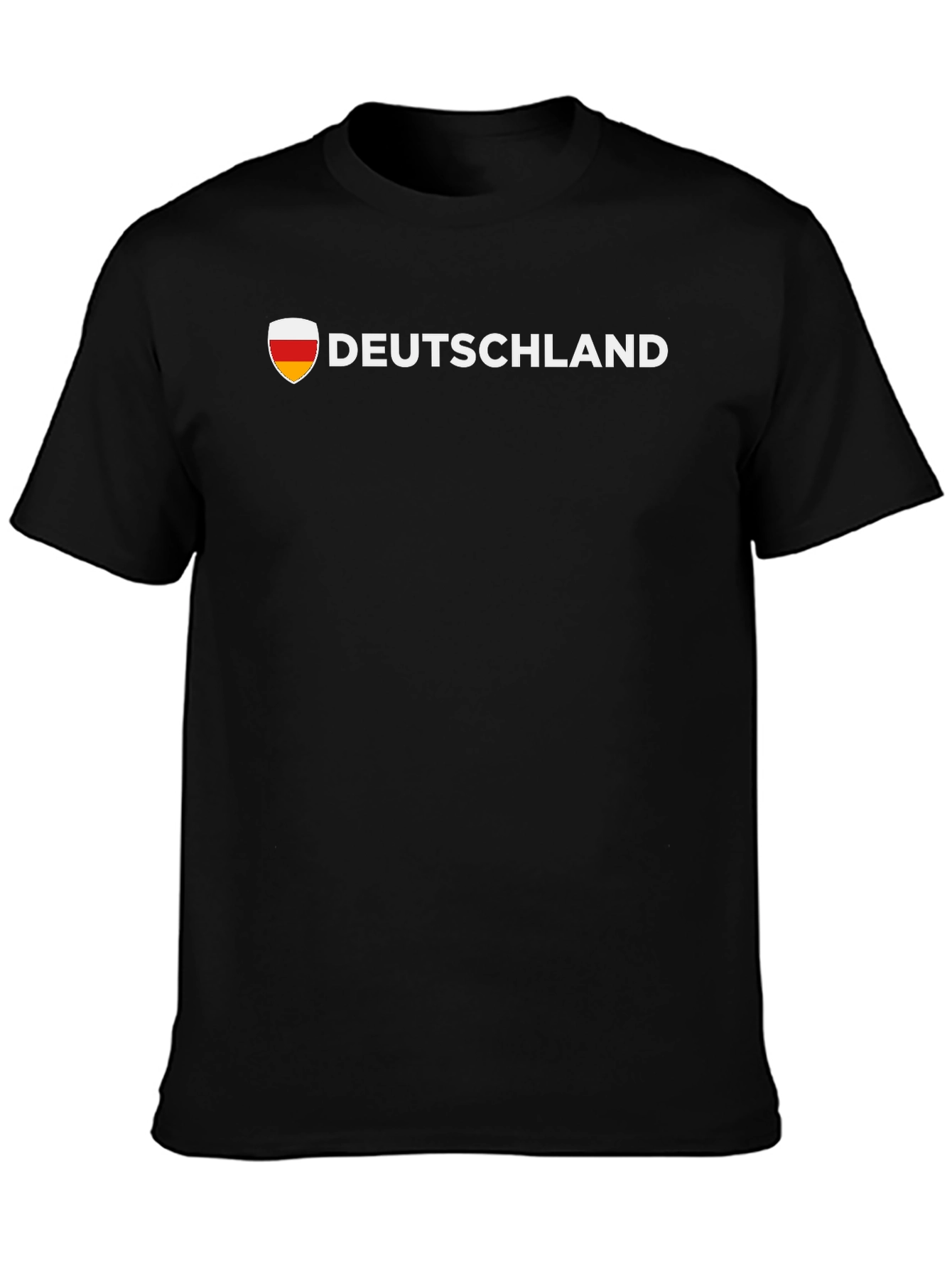 Deutschland Flag Shield T-Shirt - Black