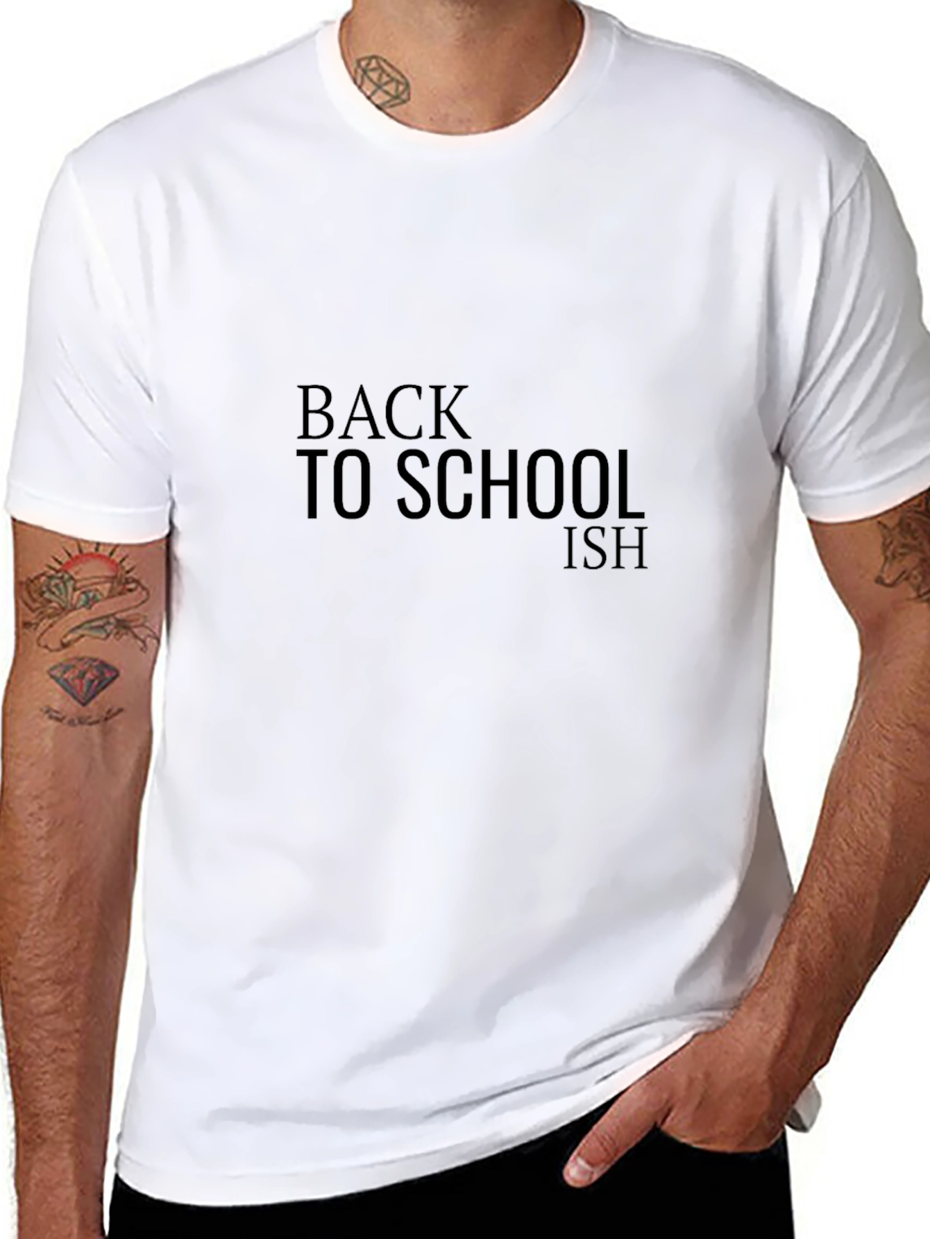 Back To School-ish Black Tee