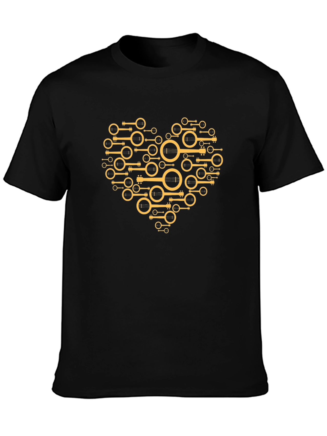 Banjo Heart Graphic Tee - Black