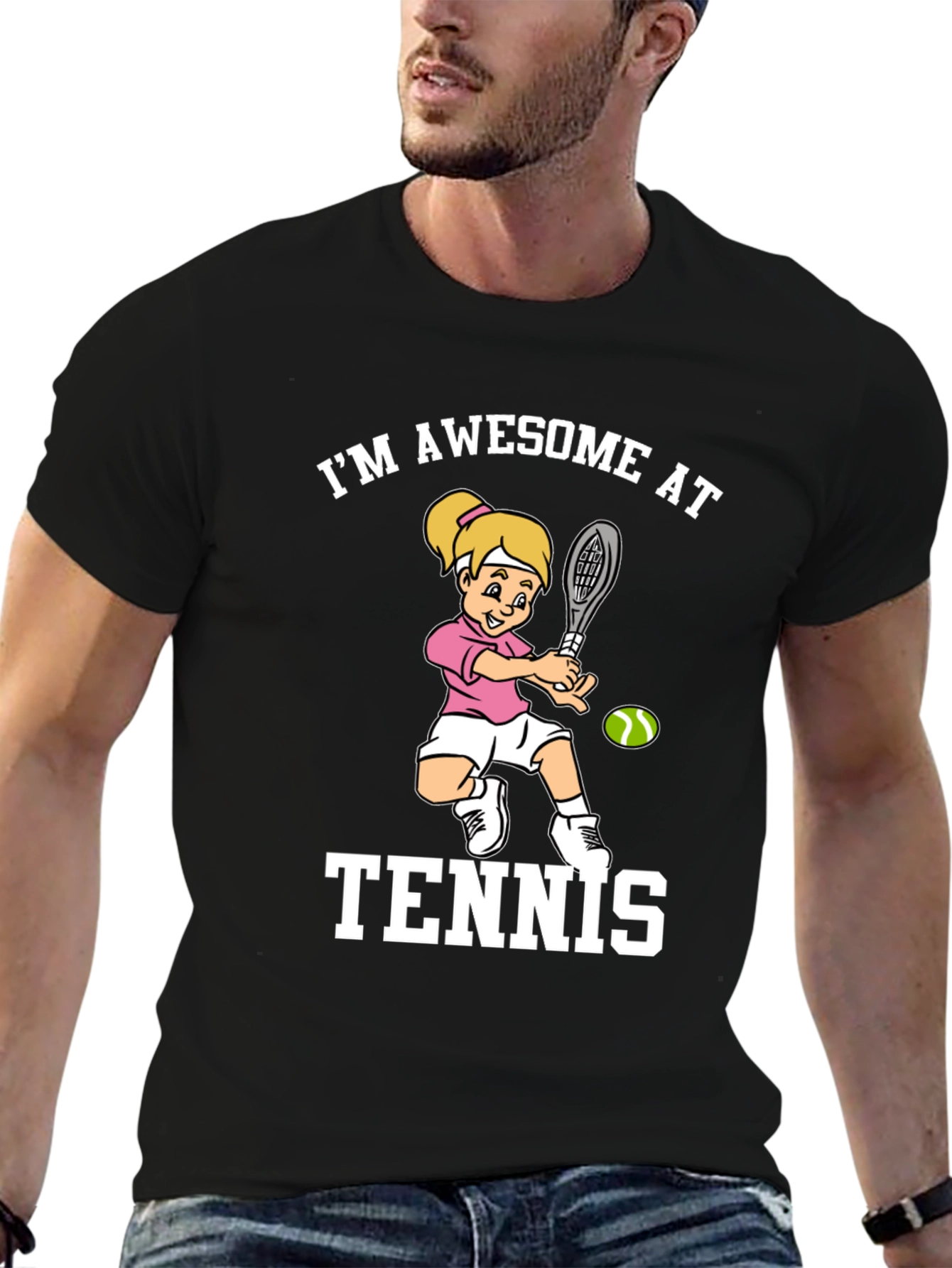 Awesome Tennis Player Graphic Tee