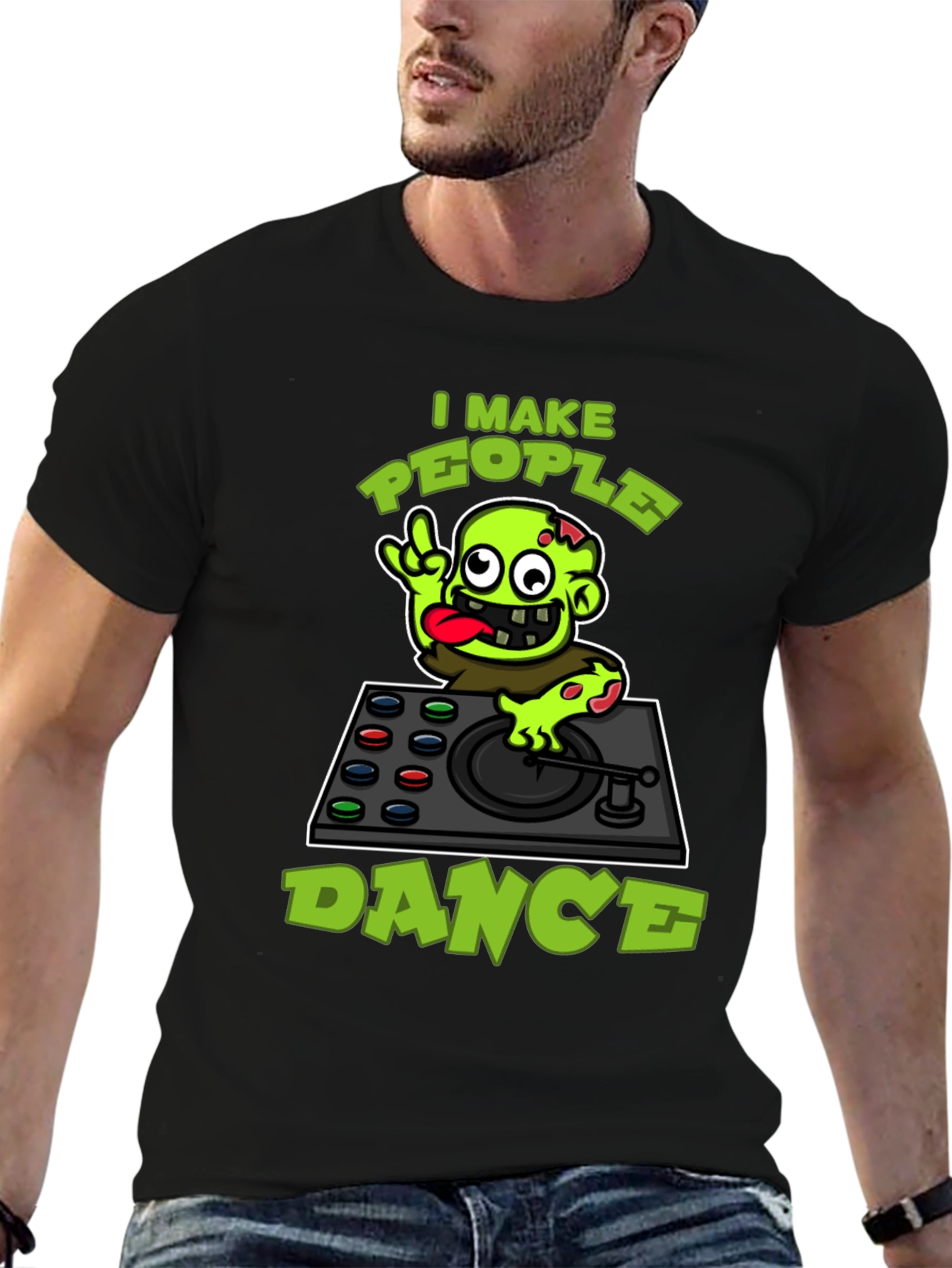 Zombie DJ T-Shirt - I Make People Dance