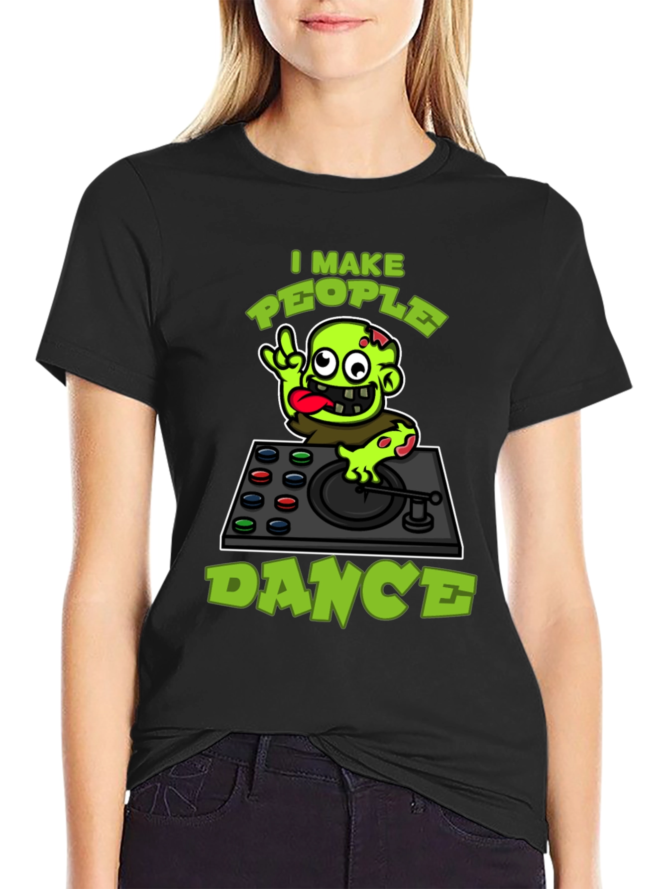 Zombie DJ T-Shirt - I Make People Dance