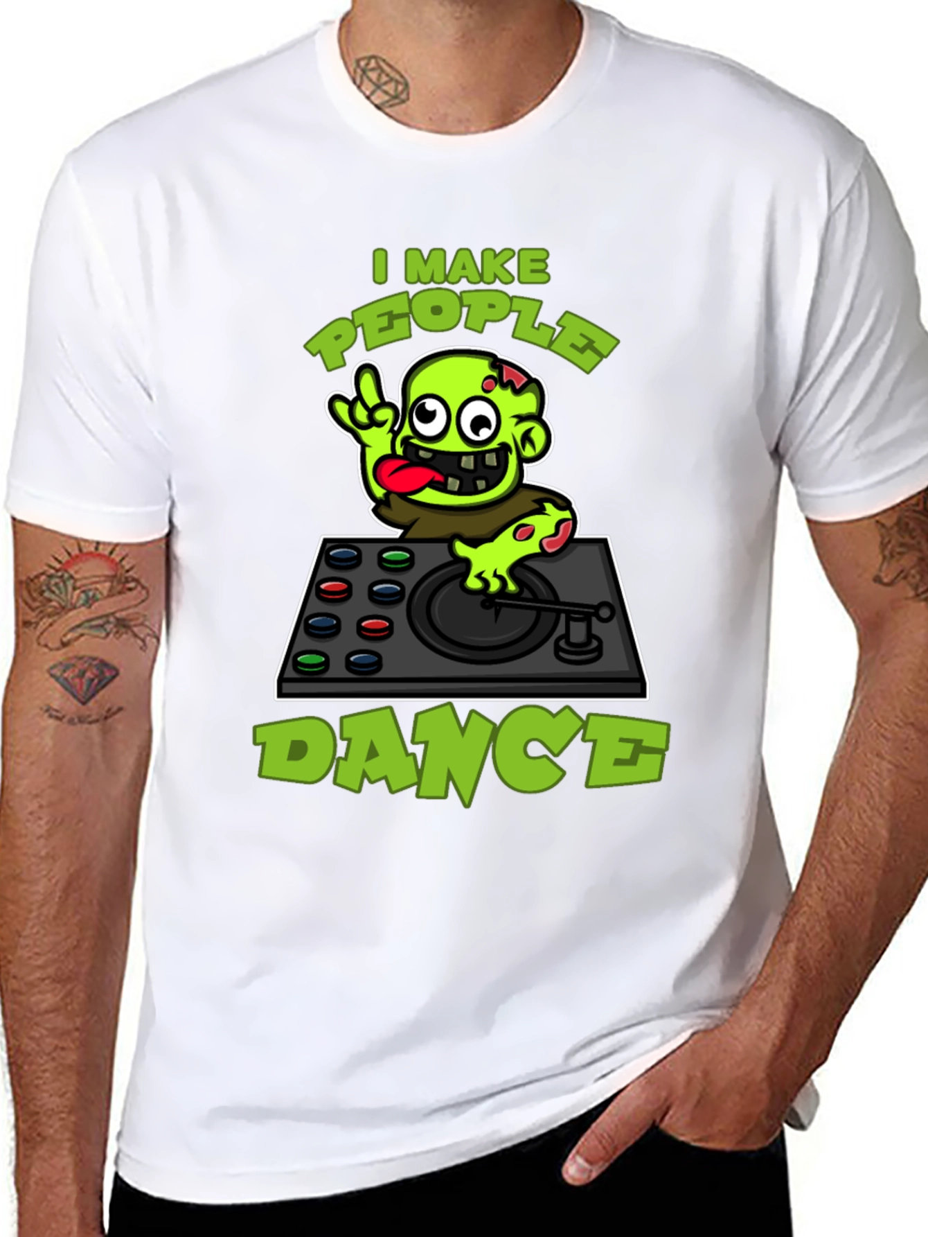 Zombie DJ T-Shirt - I Make People Dance