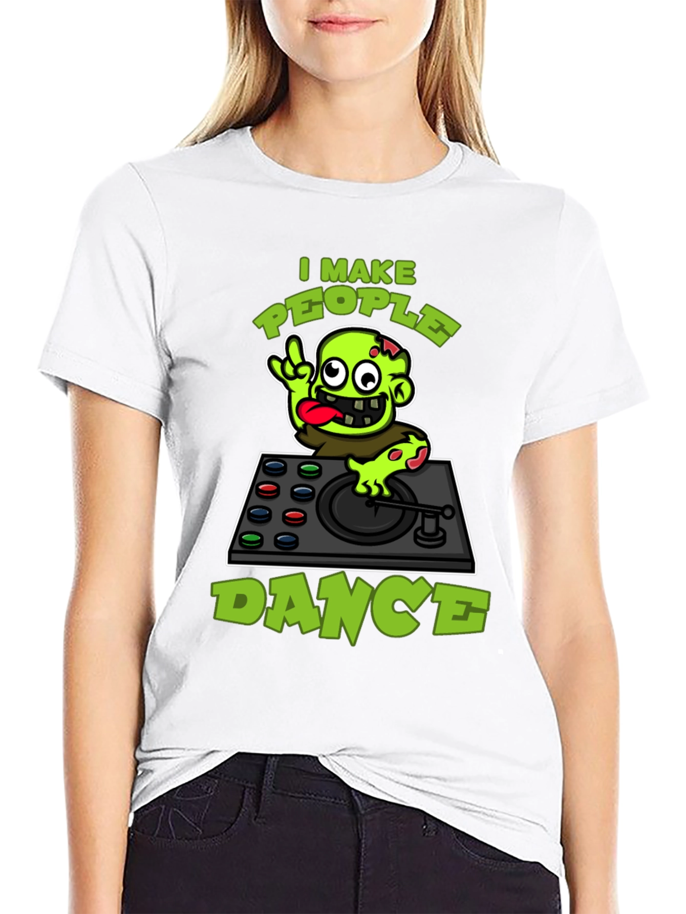 Zombie DJ T-Shirt - I Make People Dance