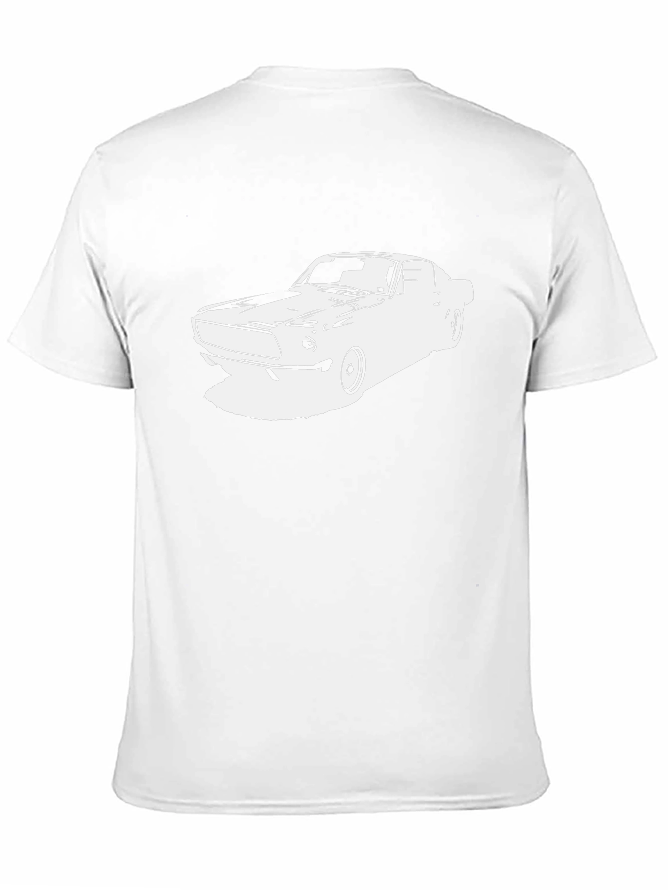 Classic Car Graphic Tee - Black Cotton T-Shirt
