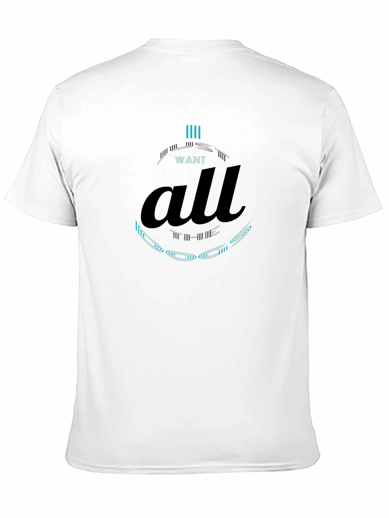 Want All Graphic Print Black T-Shirt
