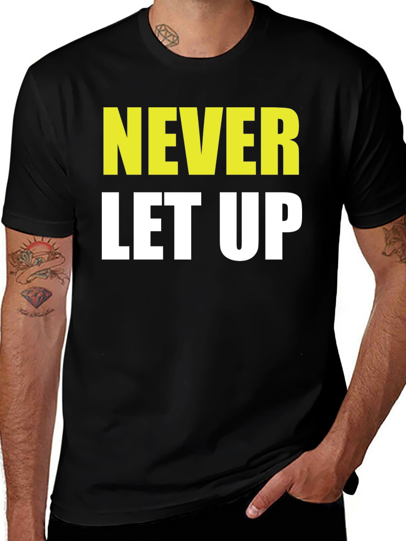 Never Let Up Graphic T-Shirt