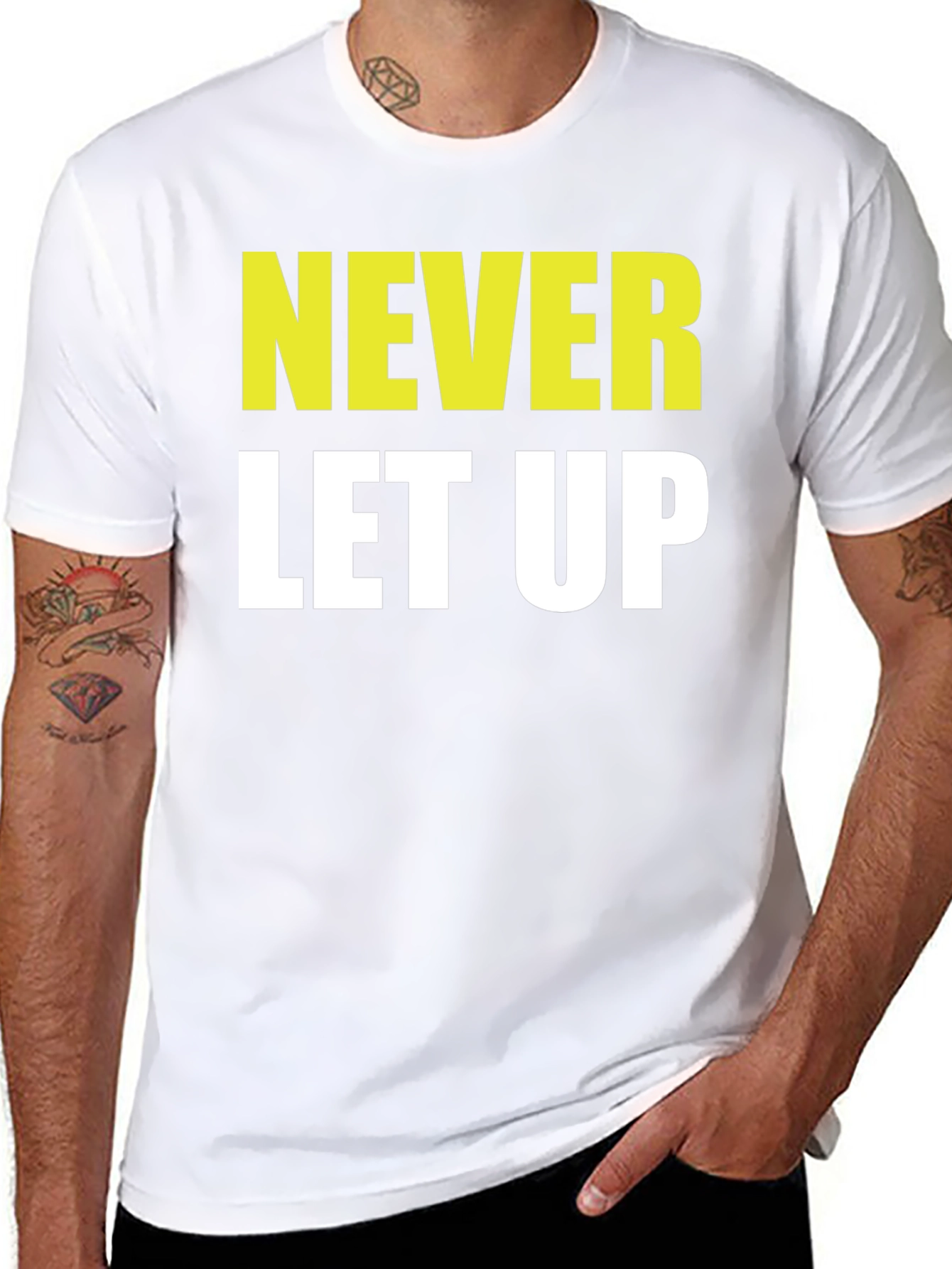 Never Let Up Graphic T-Shirt