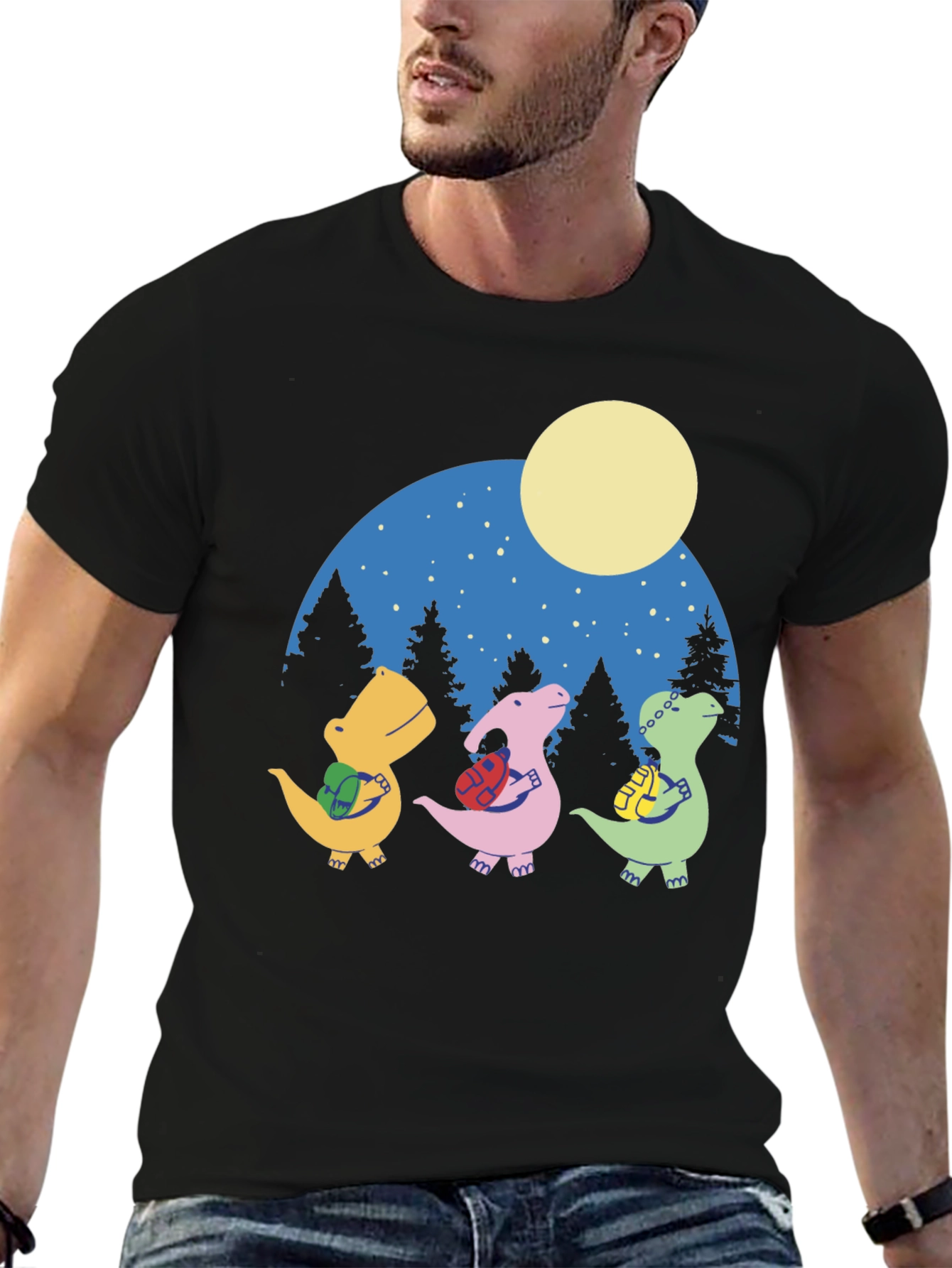Dinosaur Backpack Adventure Graphic Tee